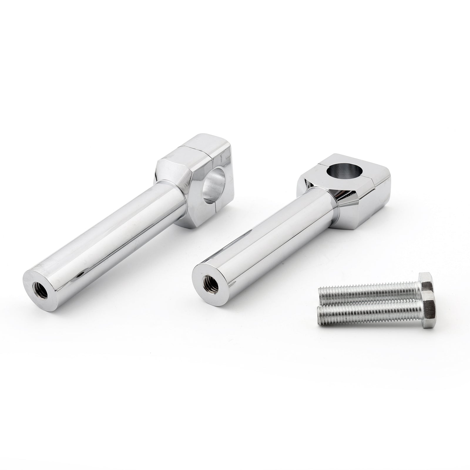 6" Ensemble de rehausseurs de guidon de moto adaptés à 1" Barre chromée