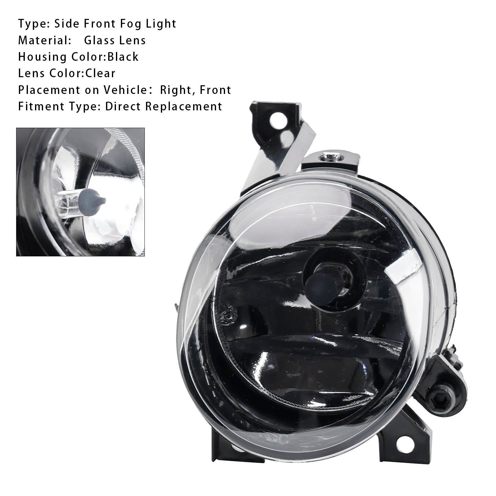 1 ks predné ľavé hmlové svetlo pre Volkswagen Polo 2010-2014 Tiguan 2008-2011