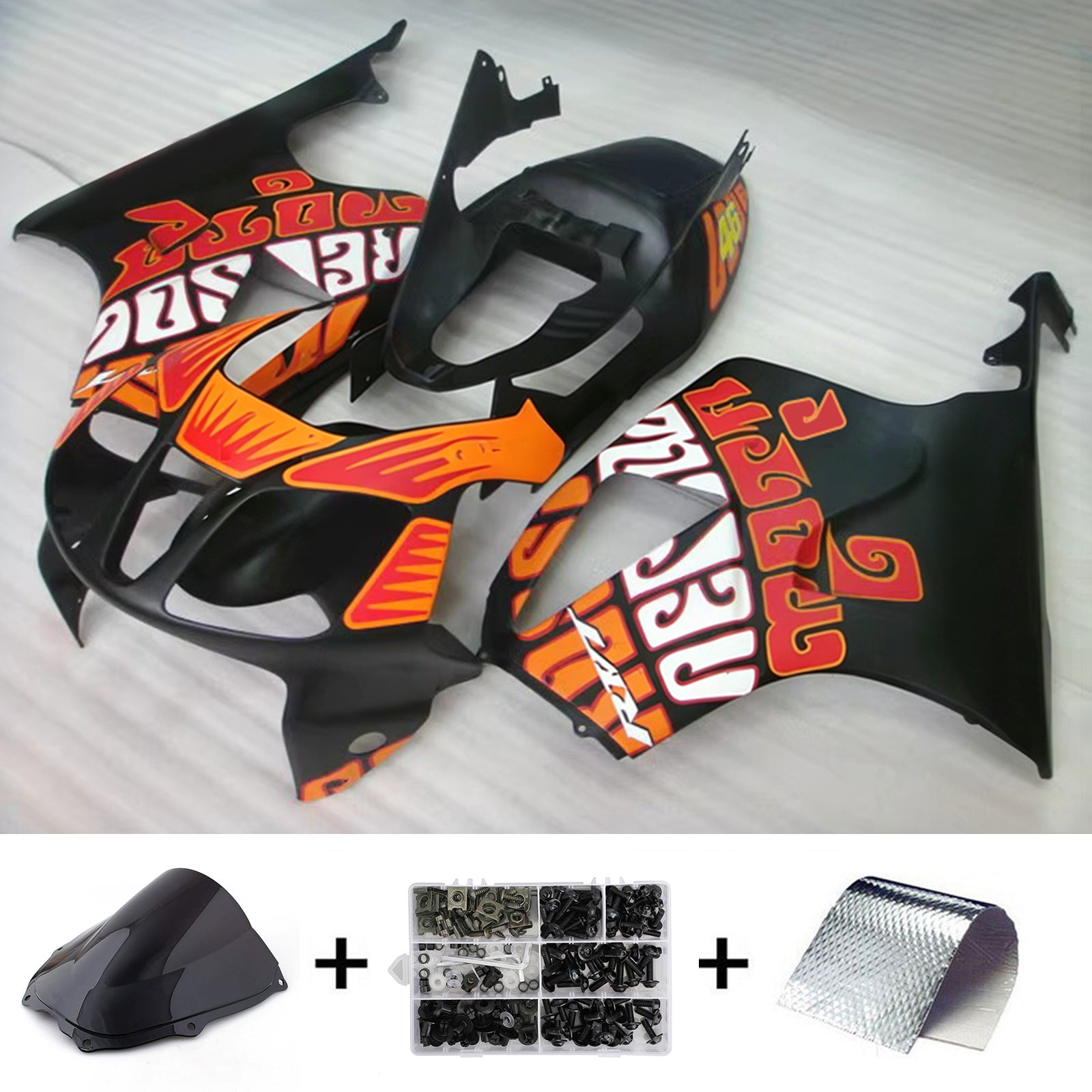 Injection Fairing Kit Bodywork Plastic ABS For Honda VTR1000 RC51 2000-2006