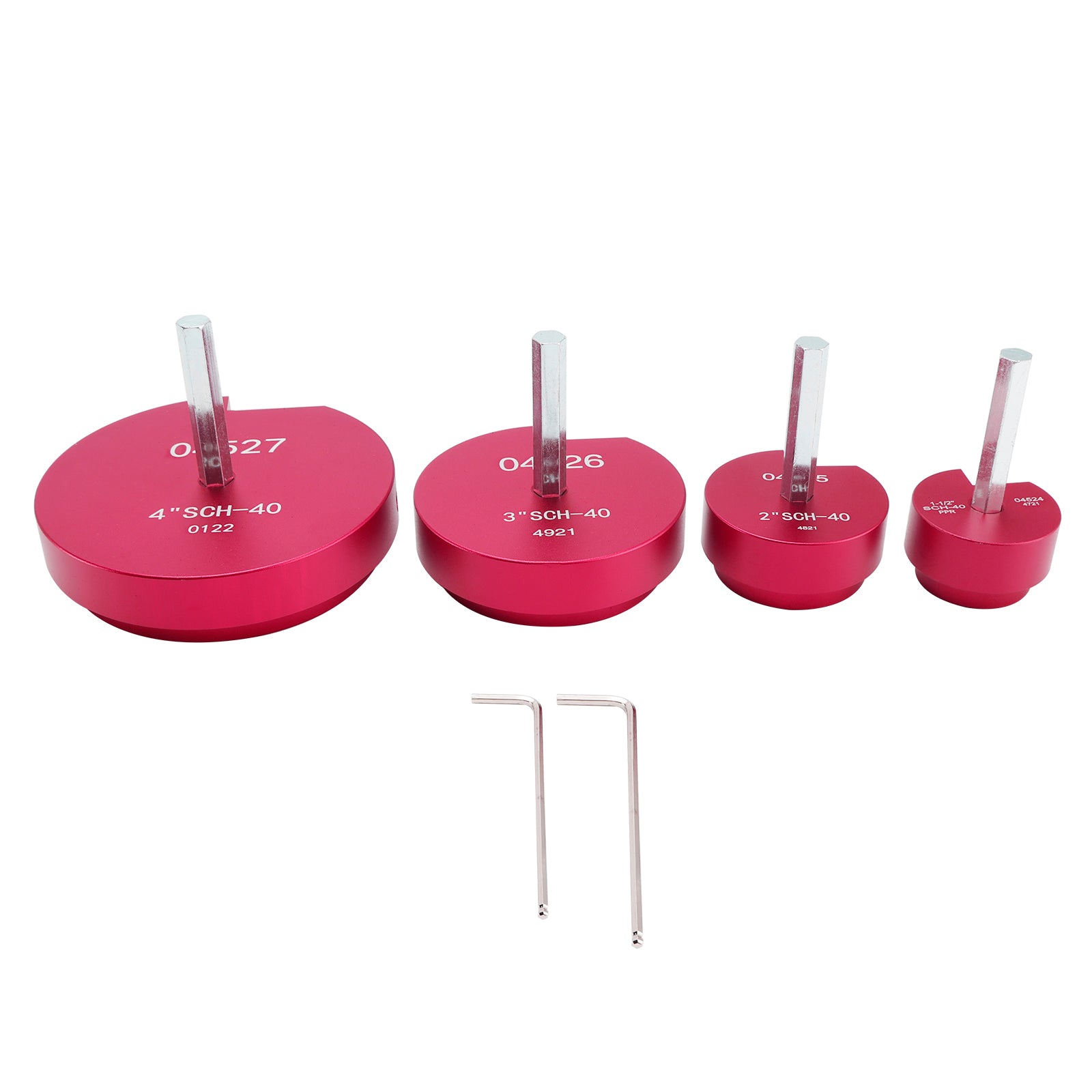 Alésoir de tuyau en PVC, alésoir de raccord de tuyau en plastique PVC, Kit d'outils de plomberie adapté 4 pièces