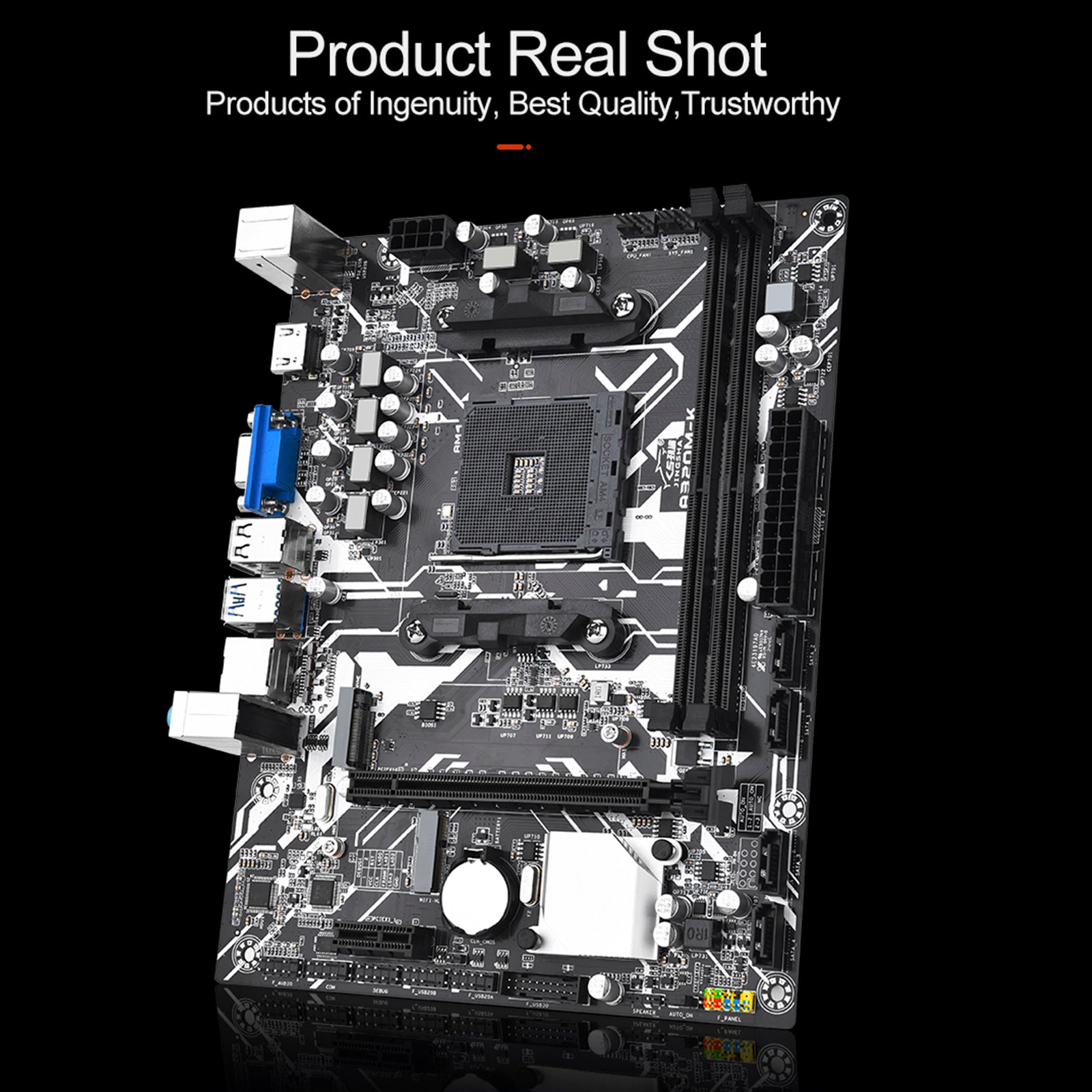 A320M-K Computer Moederbord AMD Socket AM4 CPU Ondersteuning NVME Gigabit Netwerkkaart