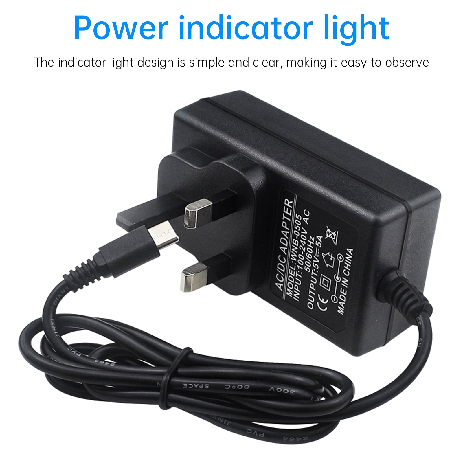 Adaptador de corriente Orange Pi 5Pro tipo C 5V5A fuente de alimentación OrangePi 5MAX/CM5 enchufe estadounidense