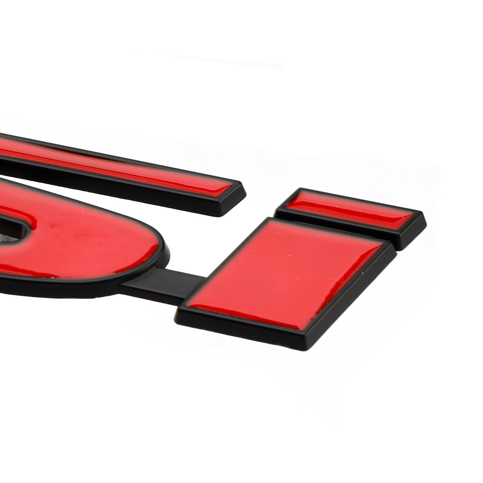 Si Front Grille Emblem Decal Badge for Honda red-black