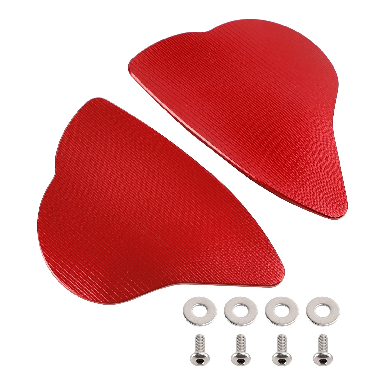 Kit de tapas de orificios para eliminadores de espejos compatibles con placas de bloqueo de espejos Yamaha YZF-R6 (2017-2023)/YZF-R7 (2022).