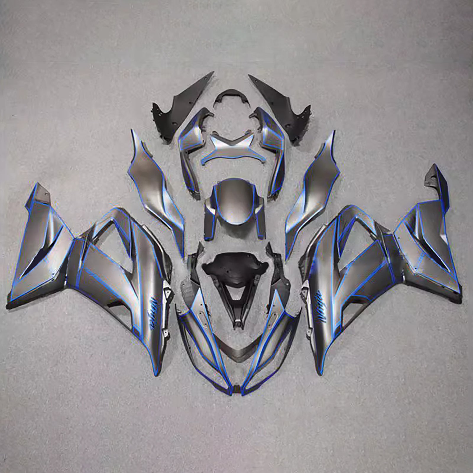 Injection Fairing Kit Bodywork Plastic ABS fit For Kawasaki ZX6R 636 2013-2018