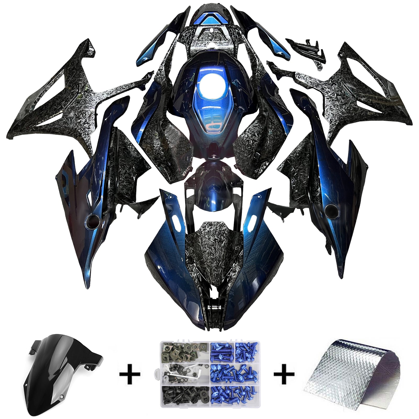 2019-2022 BMW M1000RR S1000RR Kit de carénage d'injection carrosserie plastique ABS