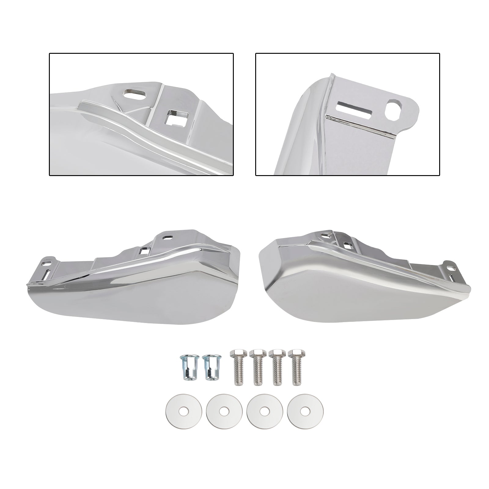 2023-2024 Touring CVO Street Glide Road Glide Defletor de calor de ar no meio da estrutura