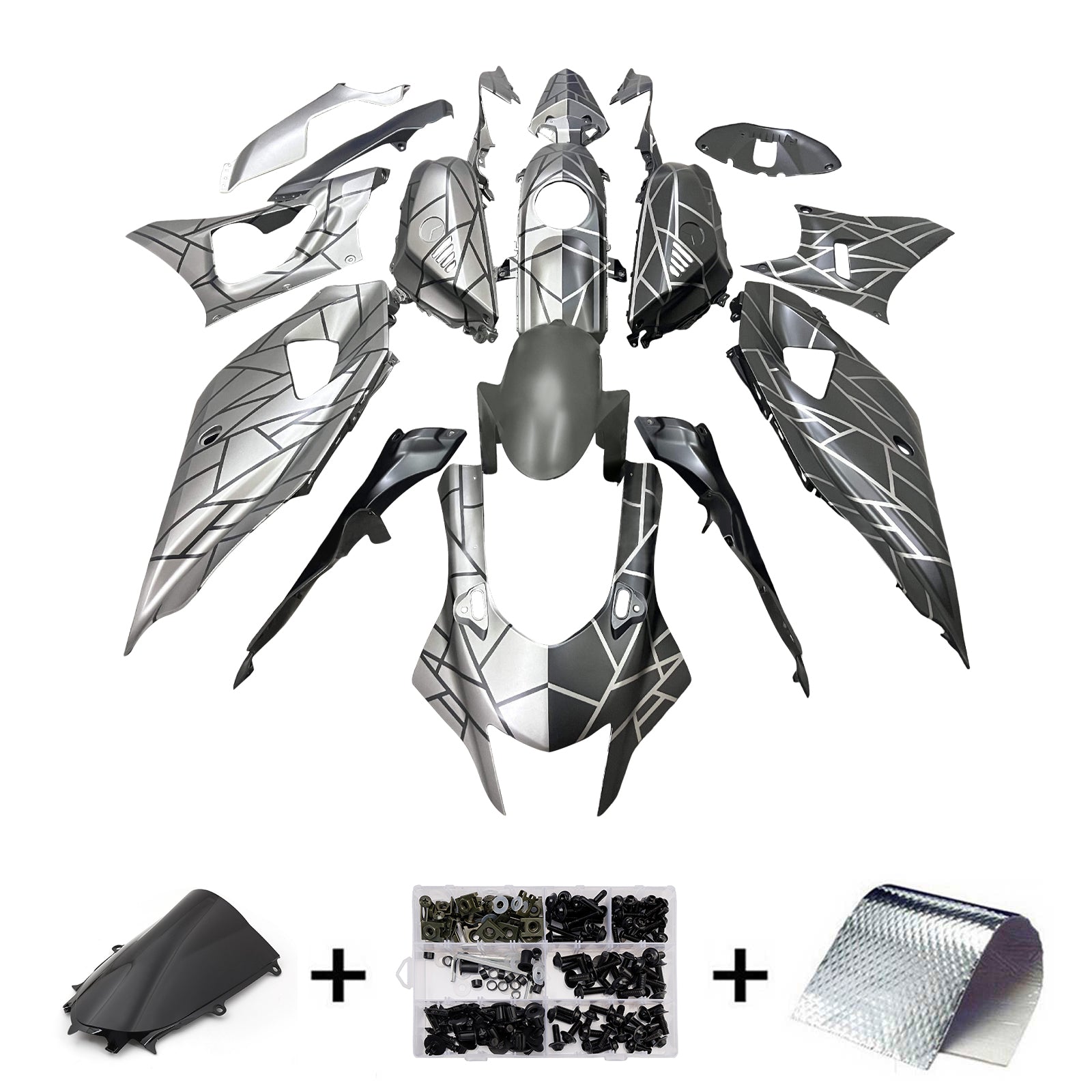 Injectiekuipset carrosserie kunststof ABS geschikt voor Yamaha YZF-R7 2021-2025