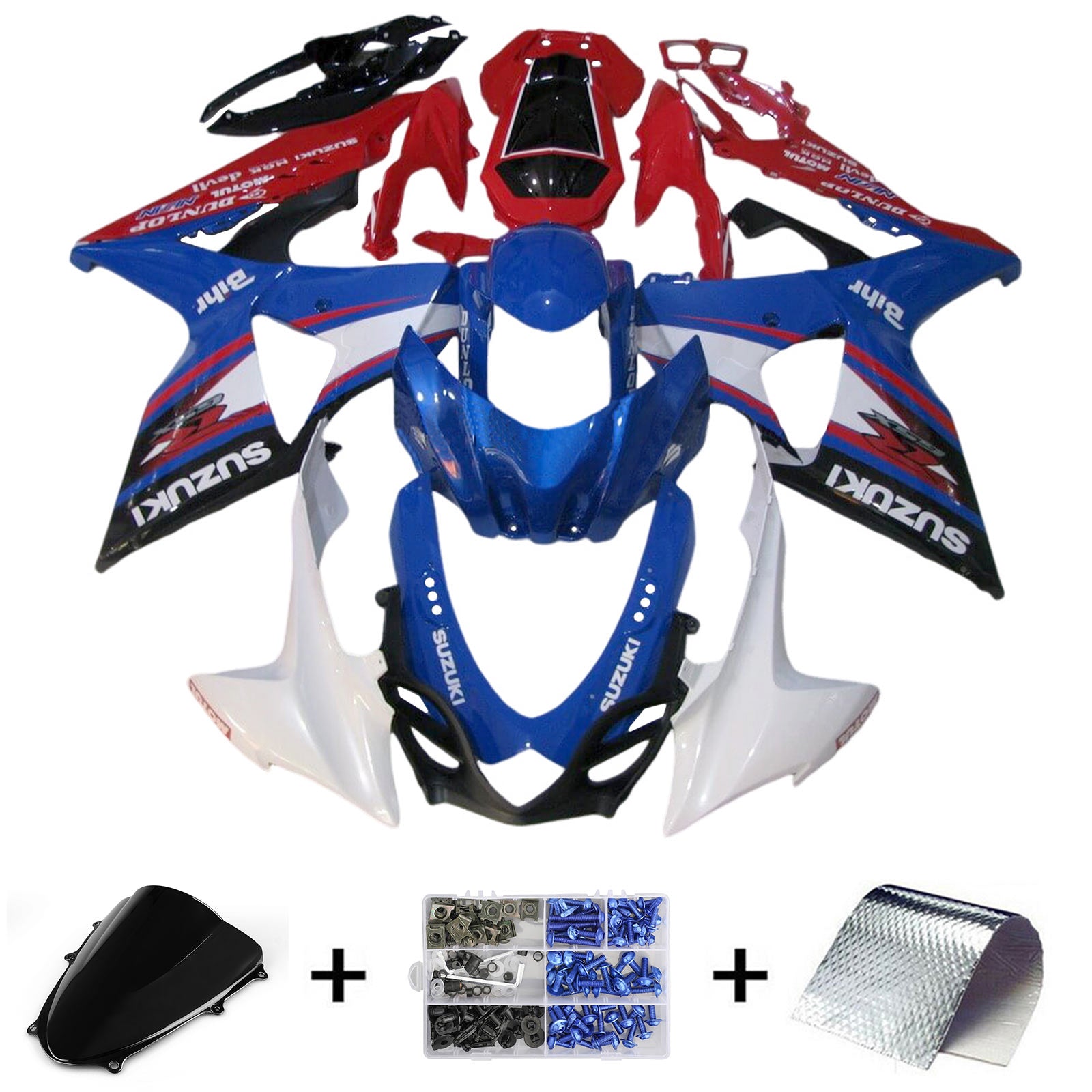 2009-2016 Suzuki GSXR1000 K9 Kit de camerage d'injection Bodywork Plastic Abs