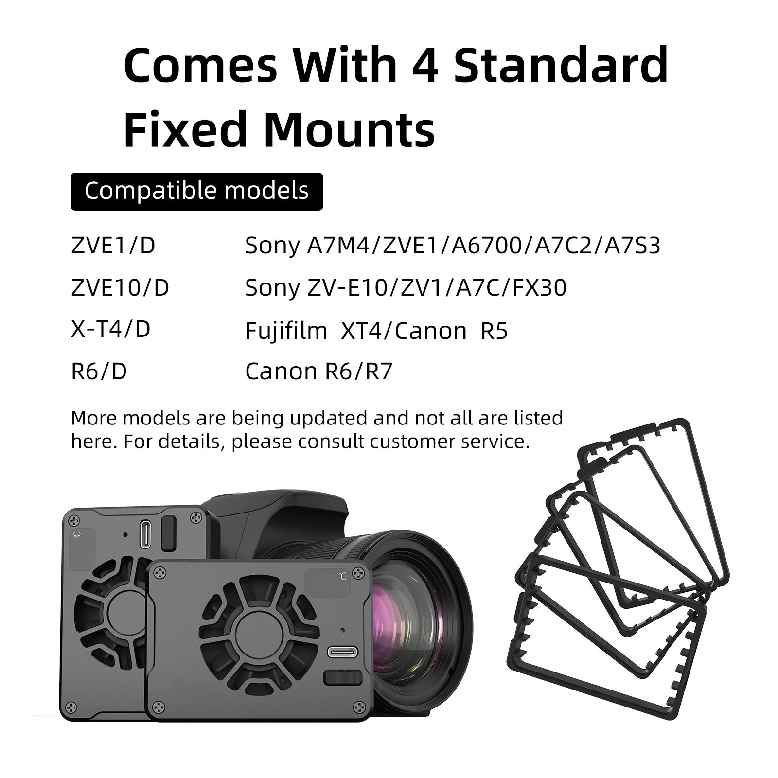 Halfgeleider Camera Radiator Slr Koeler Fan Voor Sony Canon R5/R6/R7/Fuji Xt4
