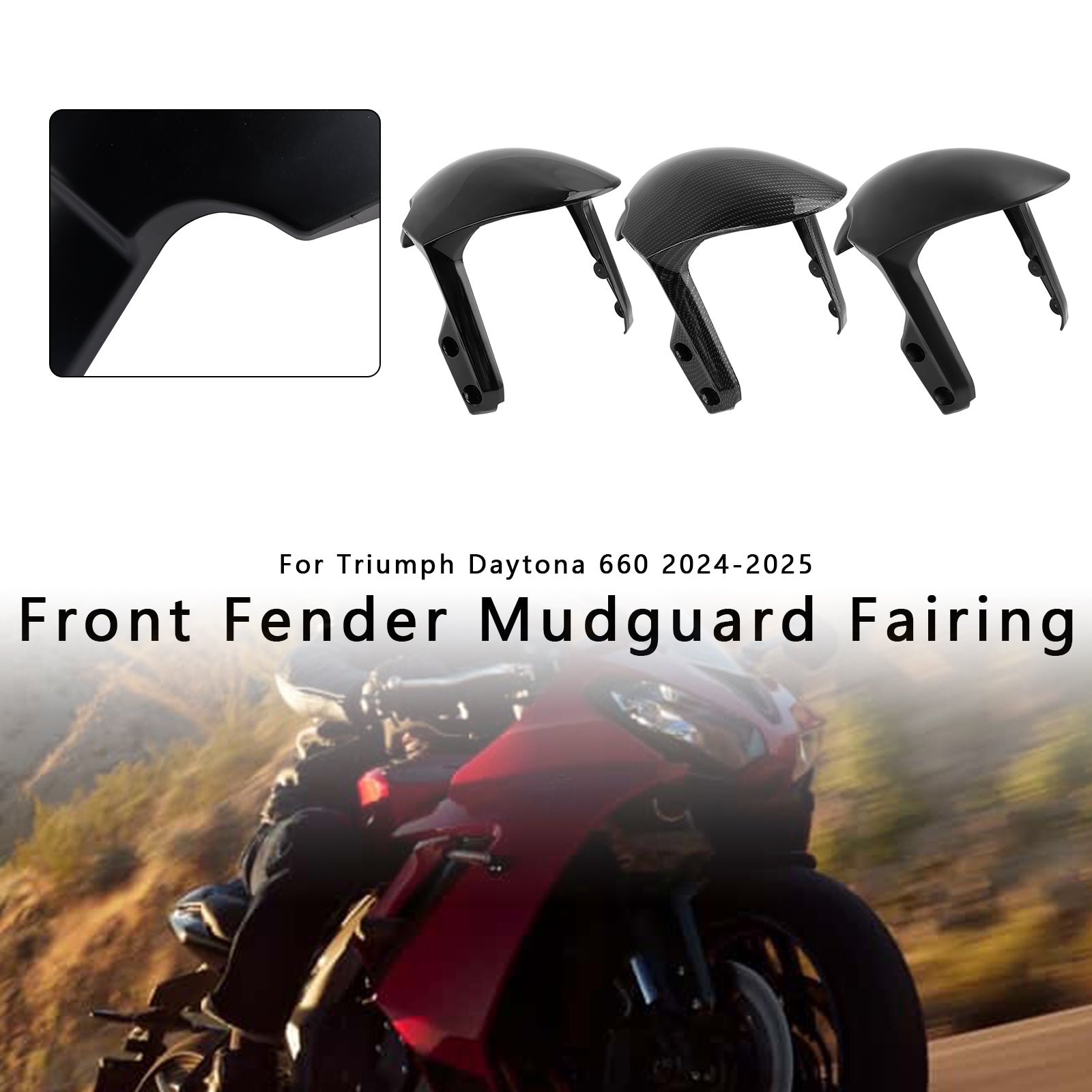 2024-2025 Daytona 660 voorspatbord spatbord kuipkuip