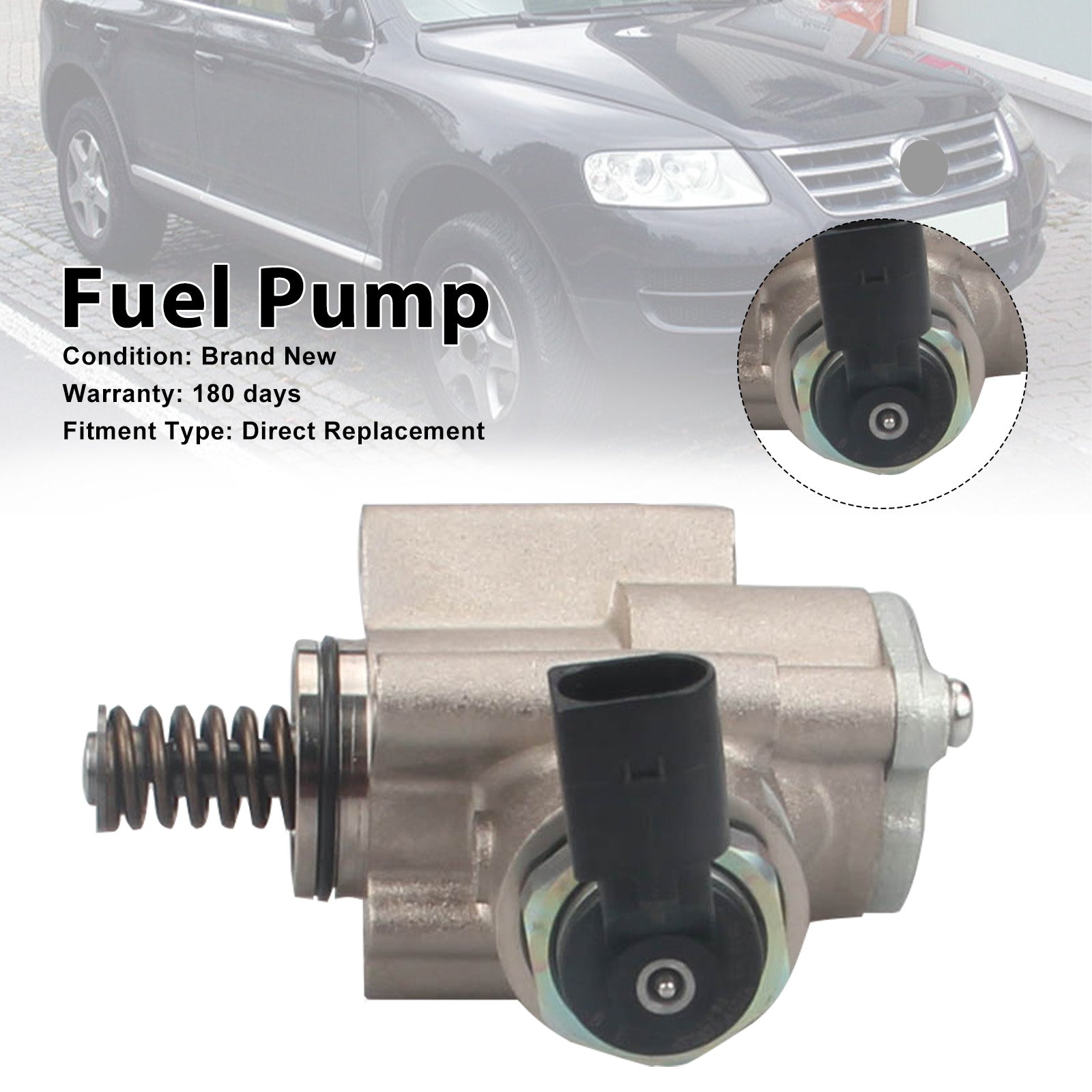 2007-2009 VW Touareg 4.2L V8 A/T Base Sport Utility Left High Pressure Fuel Pump 079127025AC