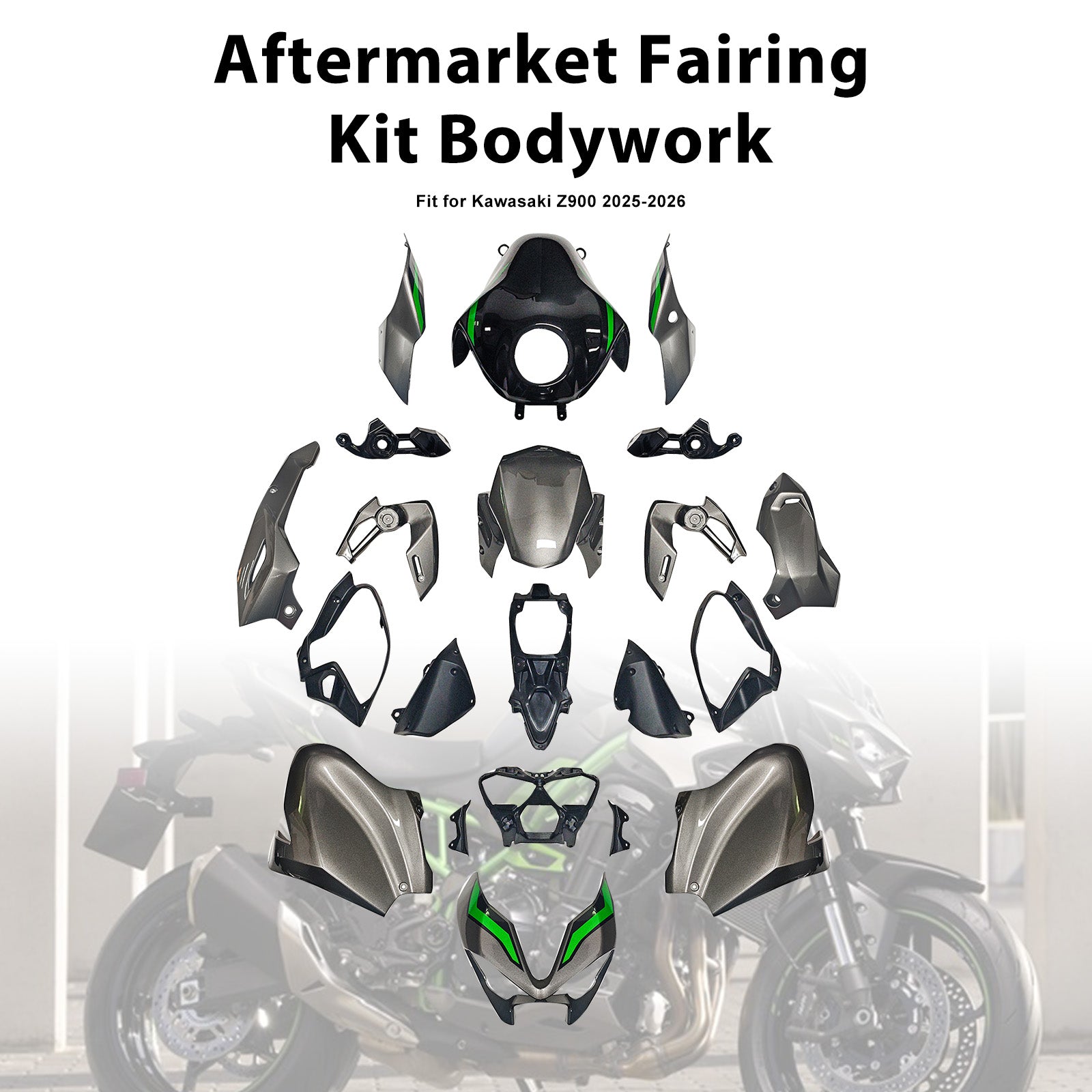 Injection Bodywork Fairing Kit for Kawasaki Z900 2025-2026