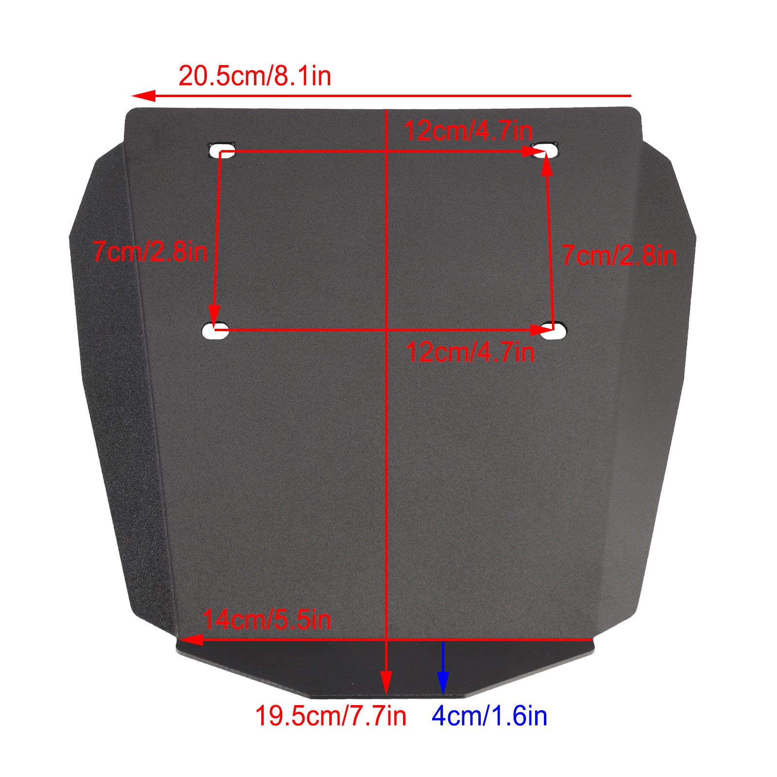Support de cadre de support de plaque d'immatriculation en alliage d'aluminium pour BMW R1300GS 2023 – 2024
