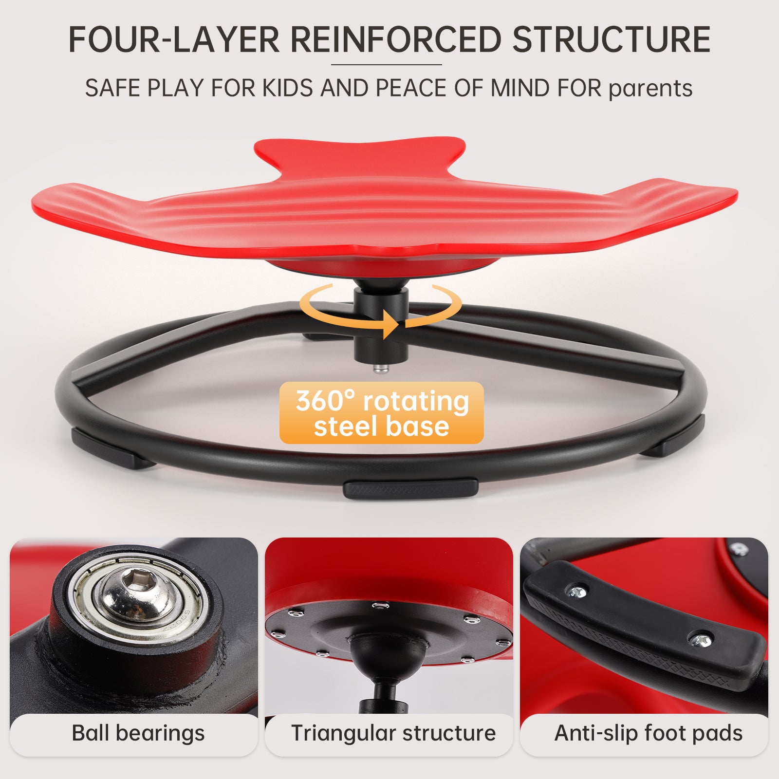 Sentar + spin 360 ° sensorial spinning assento giratório brinquedo infantil peixe balanço de cadeira de cadeira