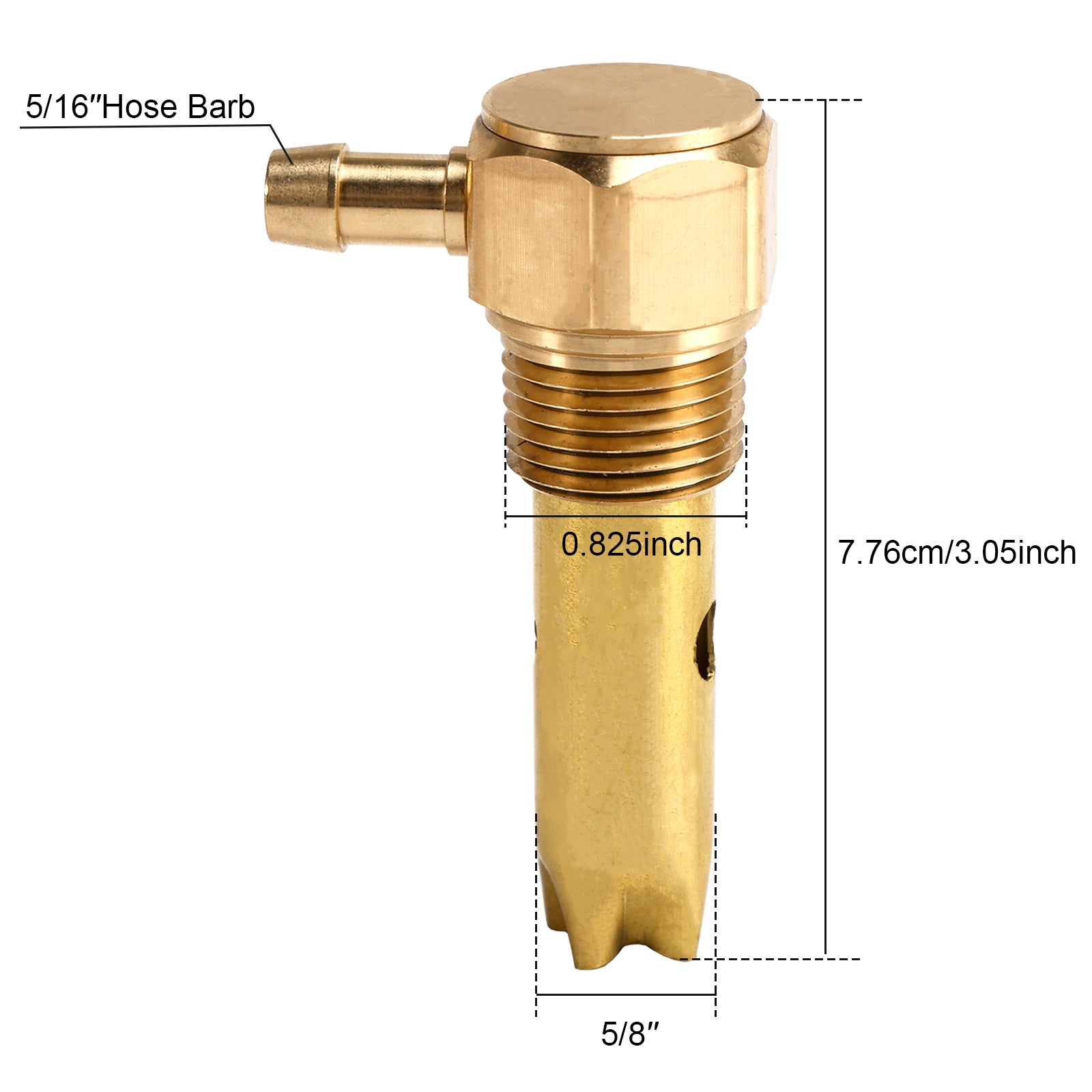 5/16" ID-slange Enkelt stikk Drivstofftankventilasjonsenhet 20560284 For Kenworth Volvo