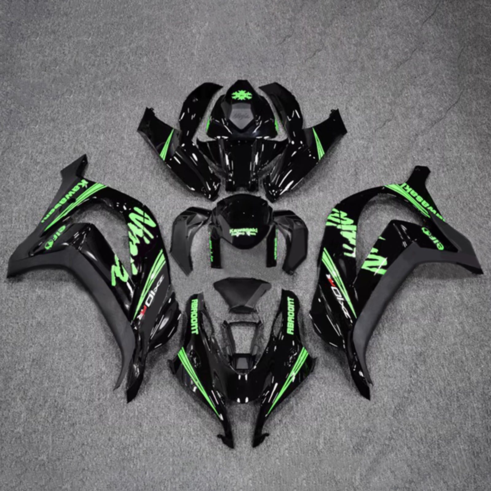 Injection Fairing Kit Bodywork Plastic ABS fit For Kawasaki ZX10R 2016-2020
