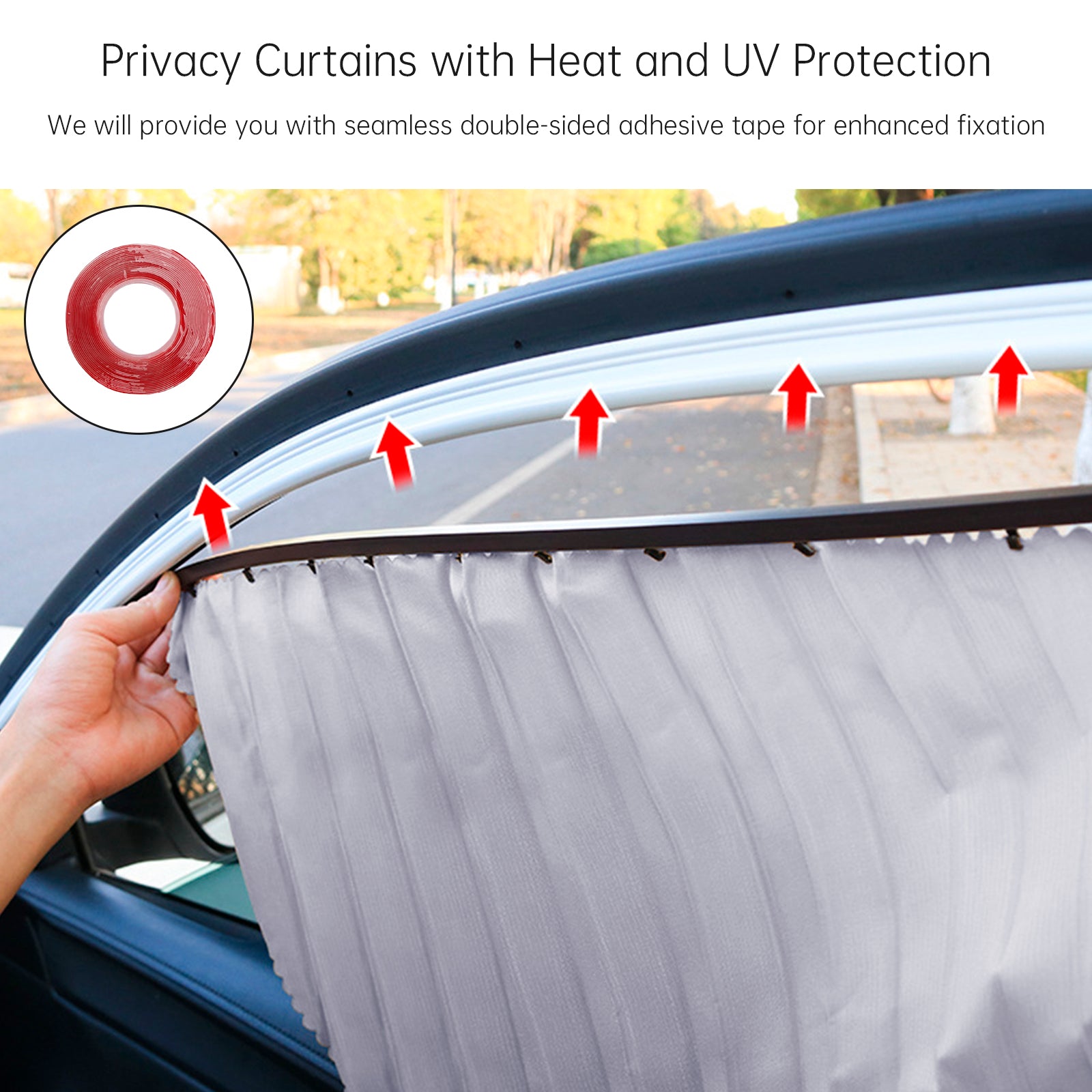 4x Universal Car Side Window Sun Shades Silver For Breast feeding Taking a nap