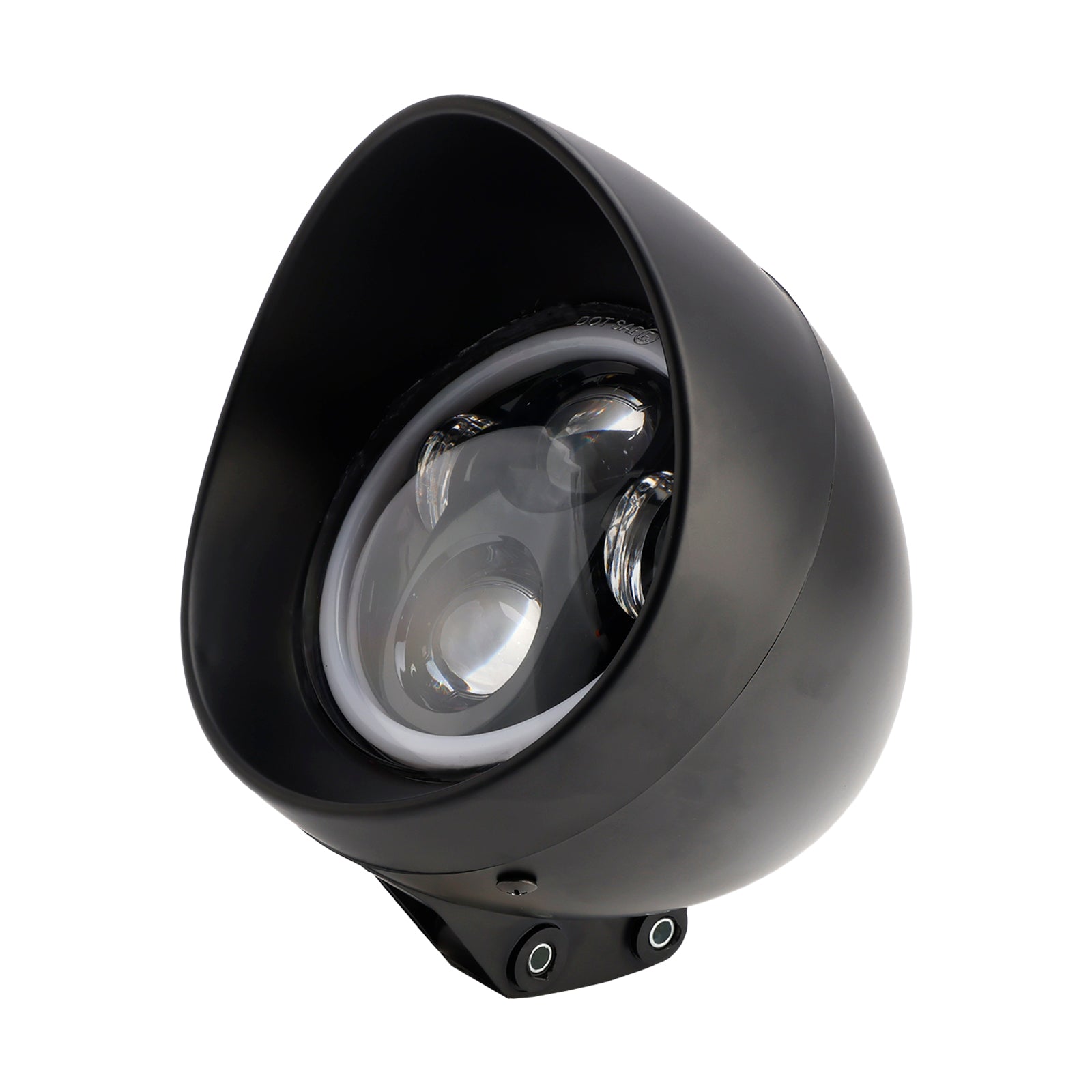 5.75" Farol universal com 4 lâmpadas, cromado, para motocicleta