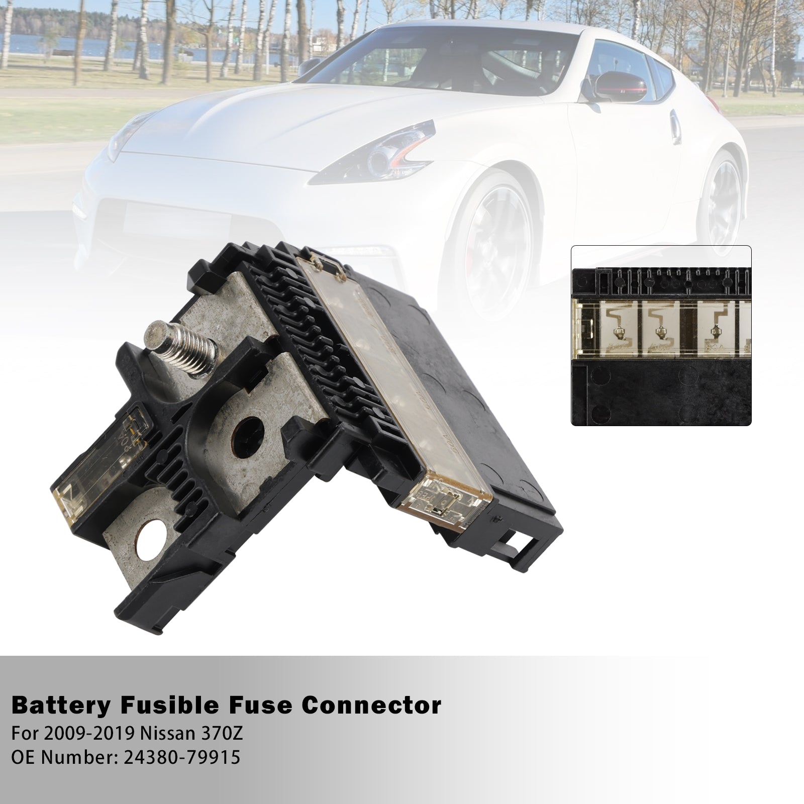 Connecteur de fusible fusible batterie 24380-79915 pour Nissan 370Z Armada 2004-2013