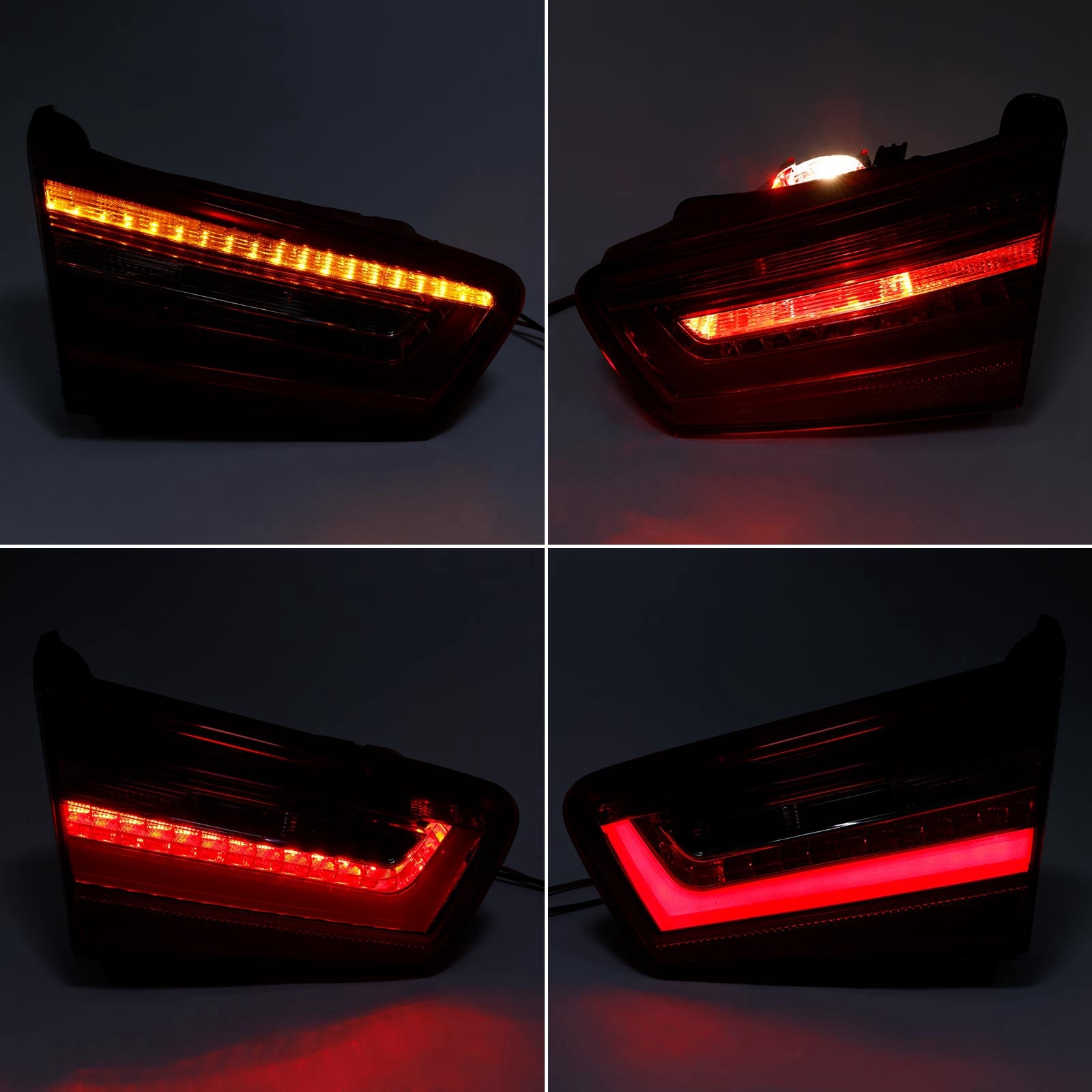 2012-2015 A6 C7 Car 4pcs Inner Outer LED Taillight Brake Light 4GD945093 4GD945094 Generic