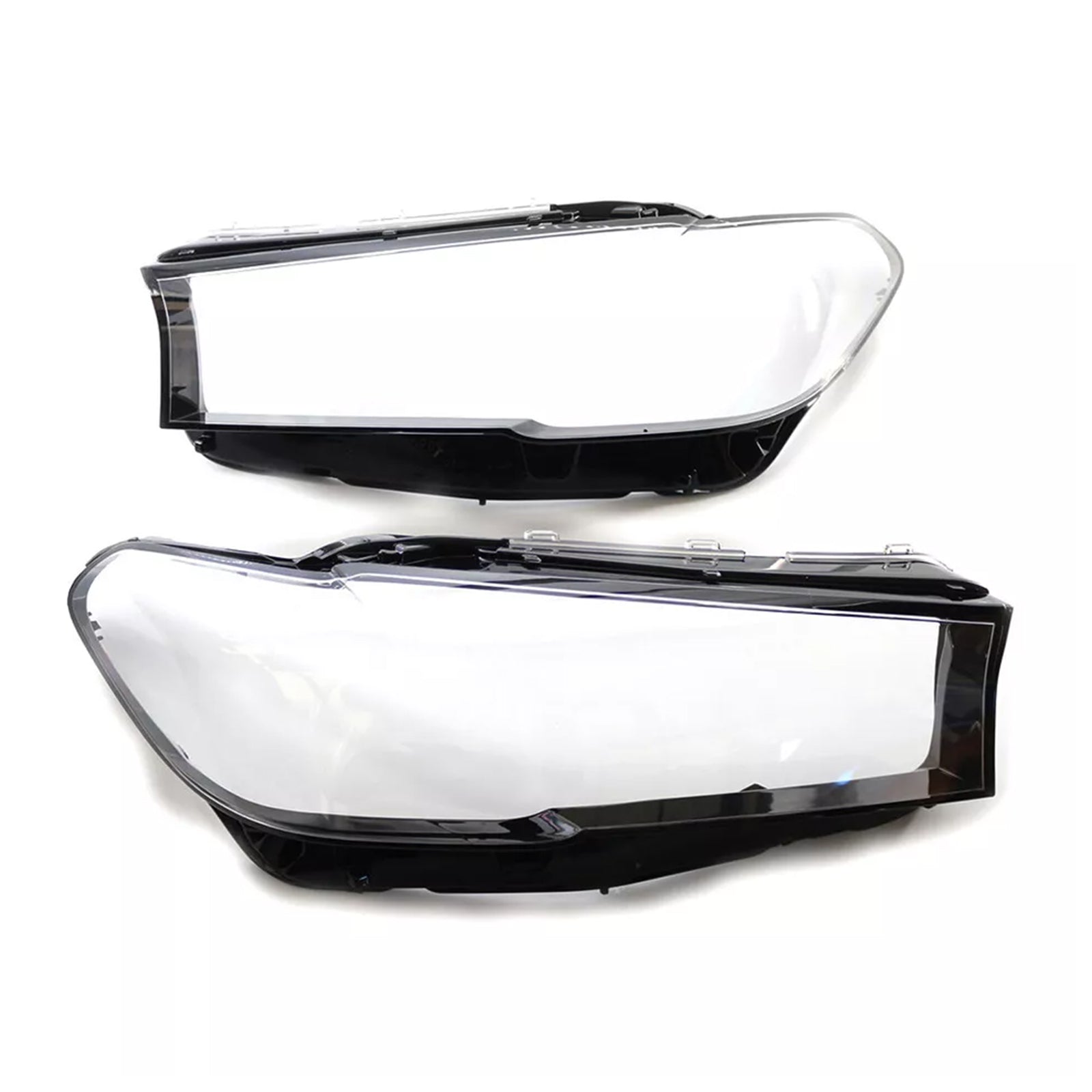 2PCS Headlight Headlamp Lens Cover Shell For BMW 5 SERIES G30 G38 2020-2022