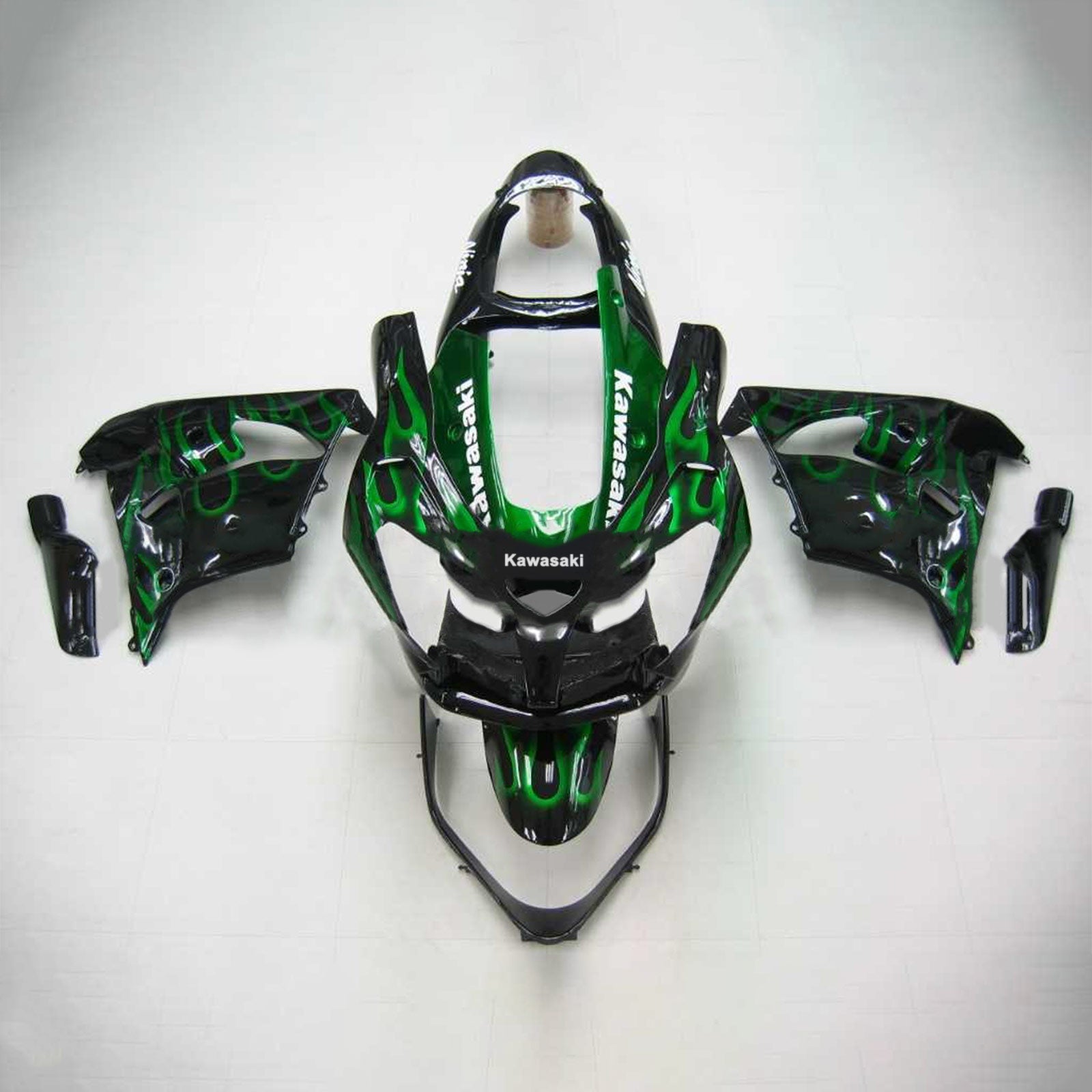 2000-2001 Kawasaki ZX9R Amotopart injectiekuipset carrosserie kunststof ABS #105