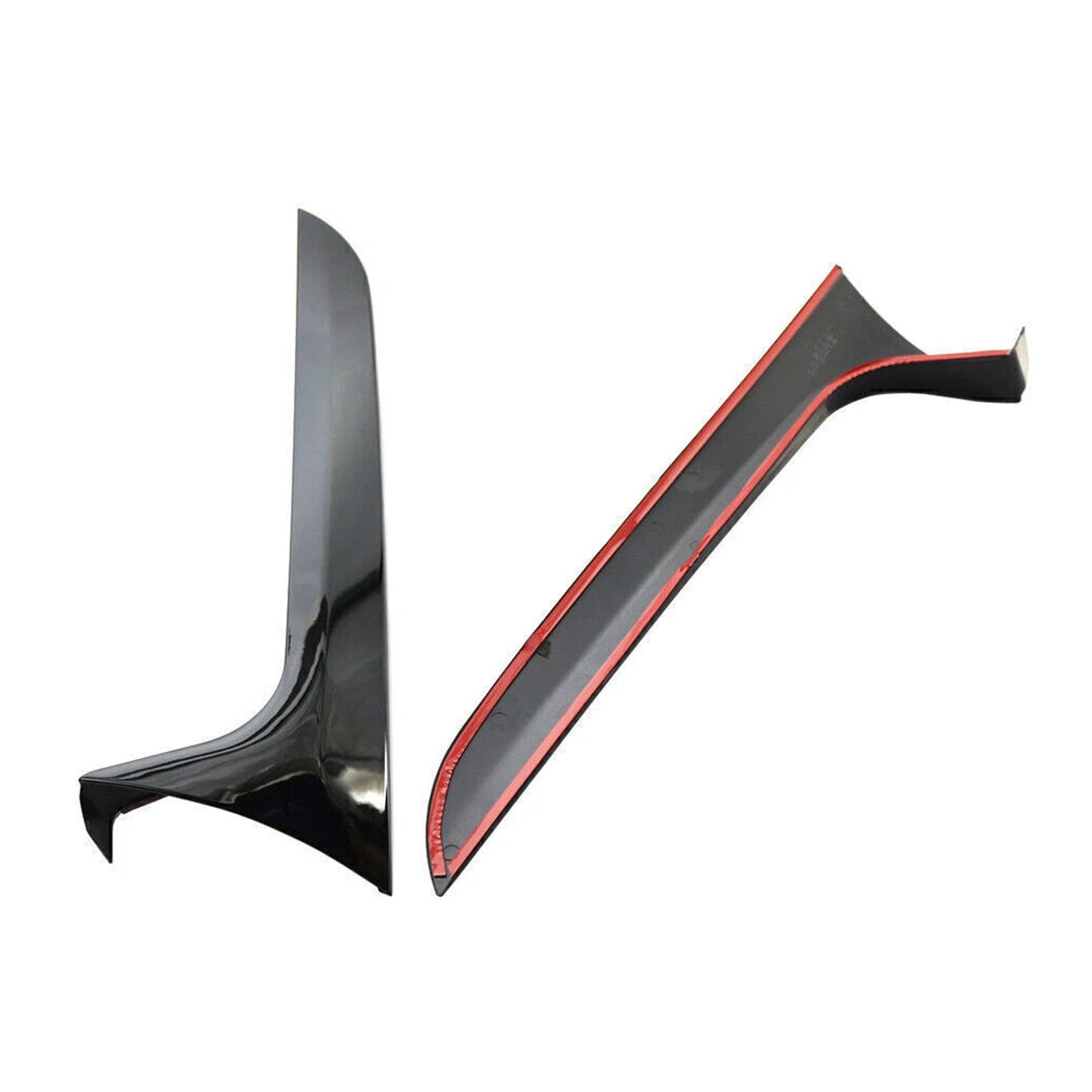 Bloss Black Paire arrière Spoiler de l'aile latérale de la lunette arrière pour Audi A6 C7 ALLORK 12-18