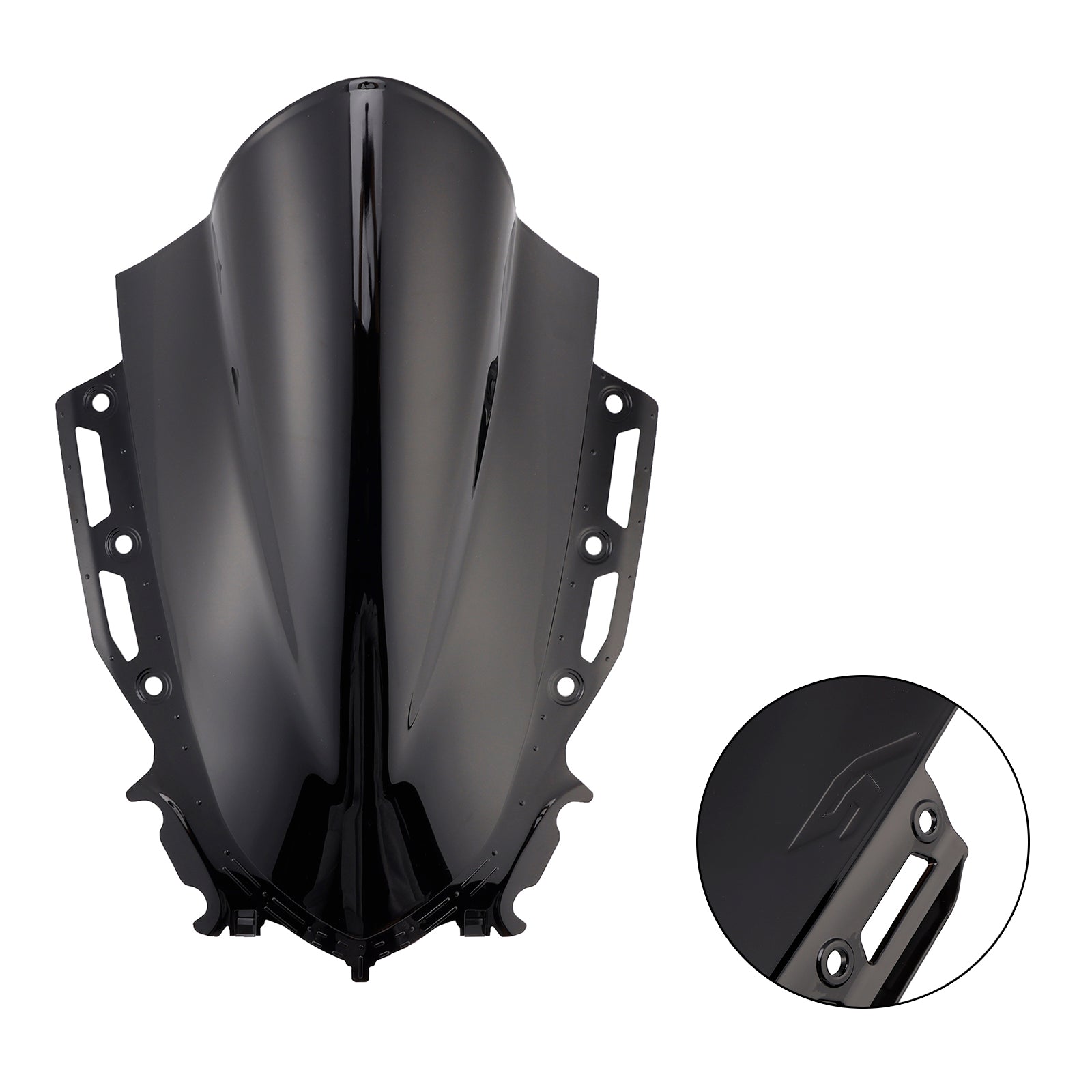 Černé sklo čelného skla vhodné pre Yamaha YZF R15 V4 2021-2024