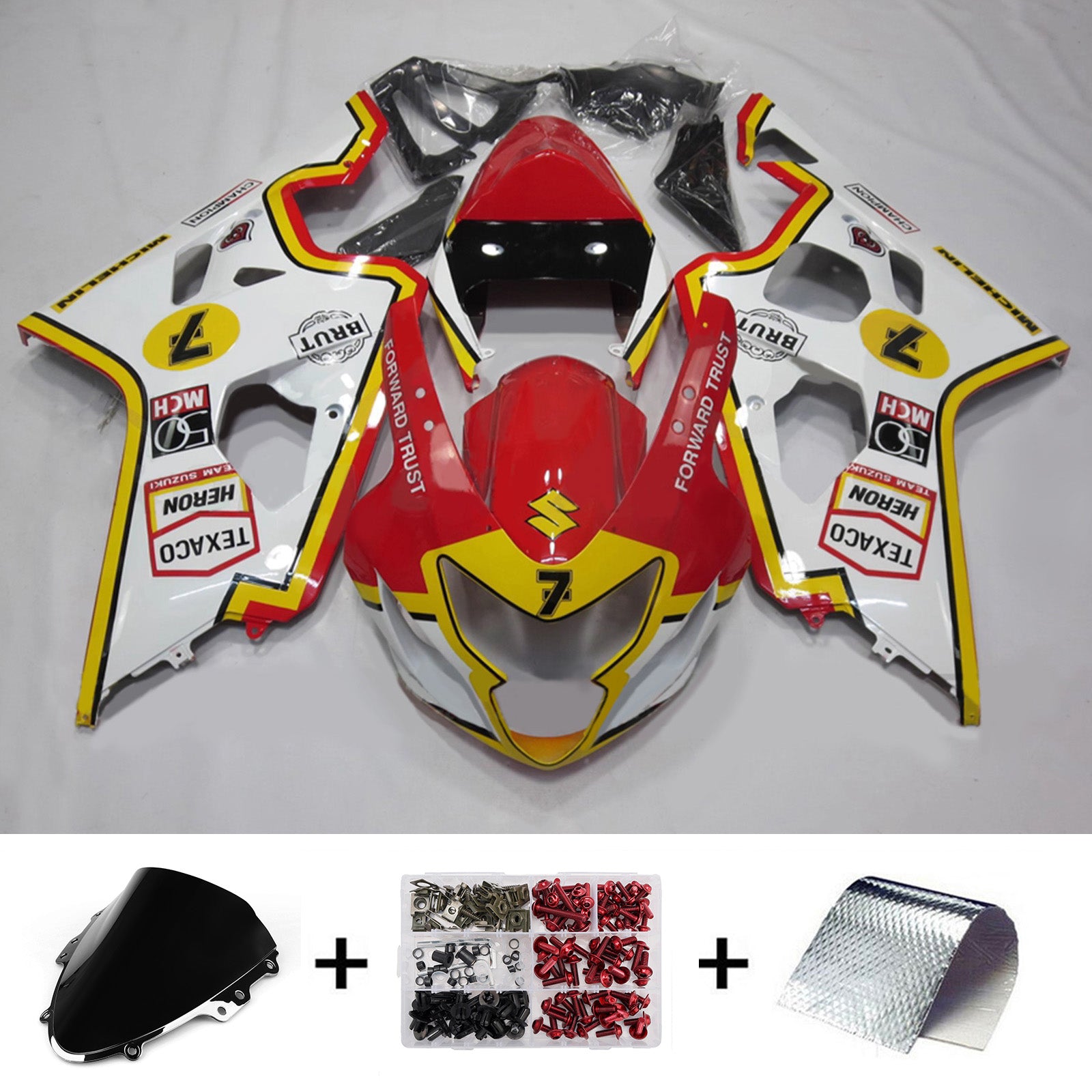 Injection Fairing Kit Bodywork Plastic ABS For Suzuki GSXR 600/750 2004-2005 K4