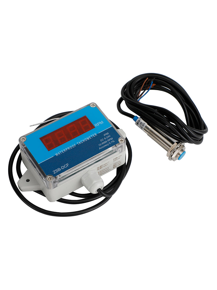 DC 8-24V Hall Tacomômetro Digital LED Motor Speed Meder Tester IP68 Imper impermeável