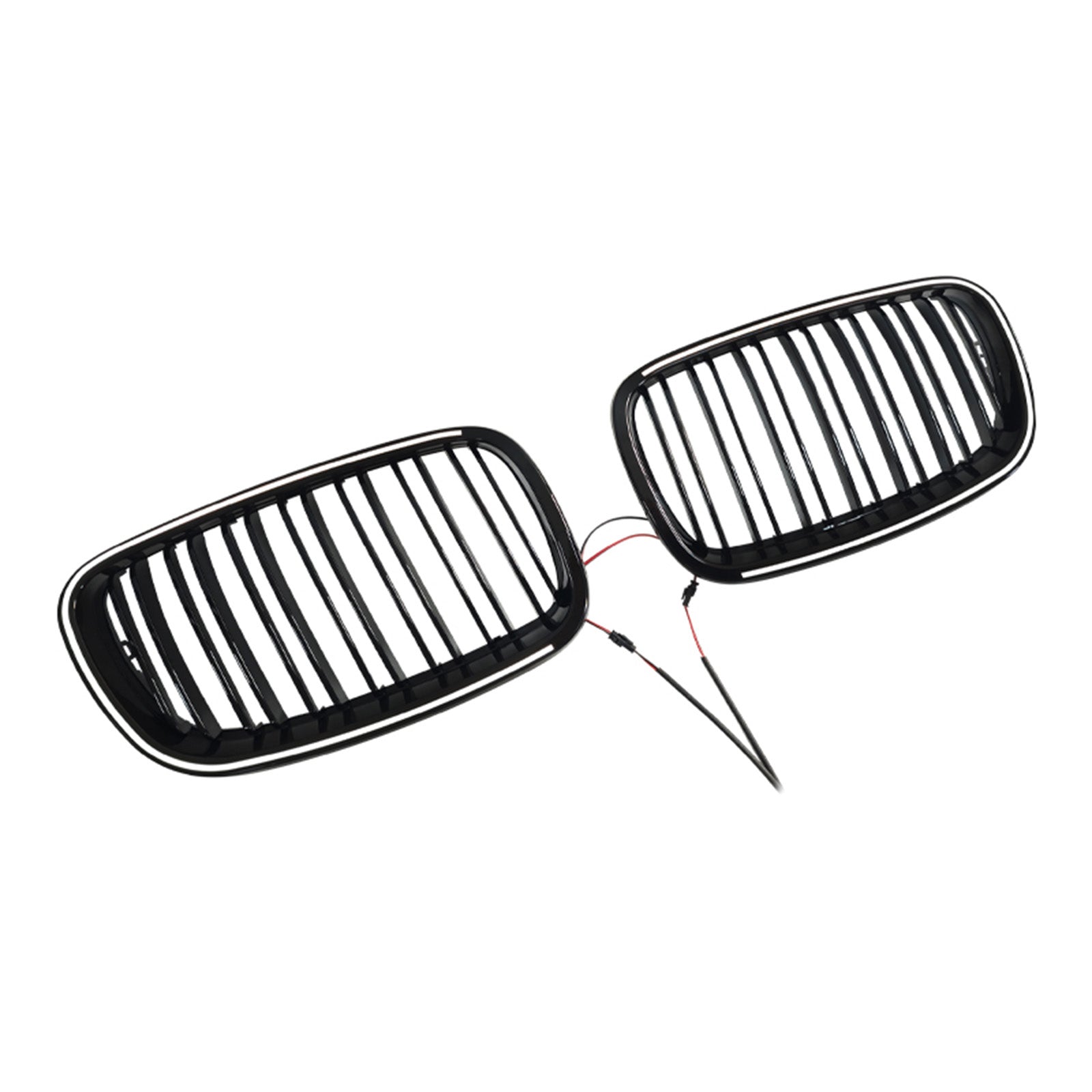 Gloss Black Front Bumper Kidney Grill Grille Fit BMW X5 E70 X6 E71 2007-2013