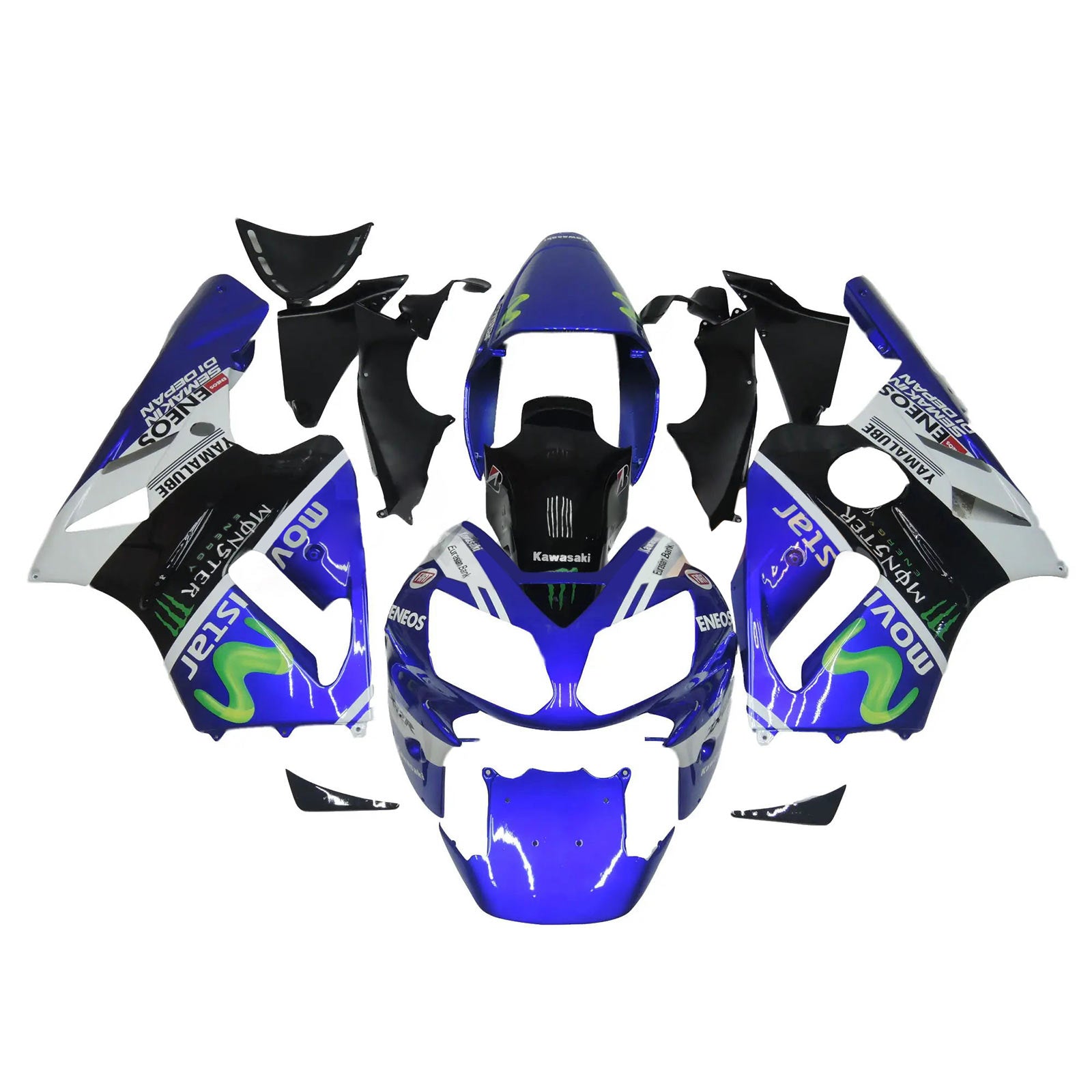 2002-2005 KAWASAKI ZX12R Injektionsmässa Kit Bodywork Plastic ABS