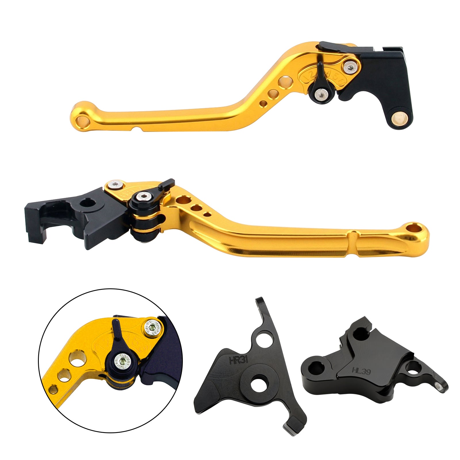 Palanca de freno de embrague larga apta para CFMOTO 450SS 450SR 21-23 450NK 23-24