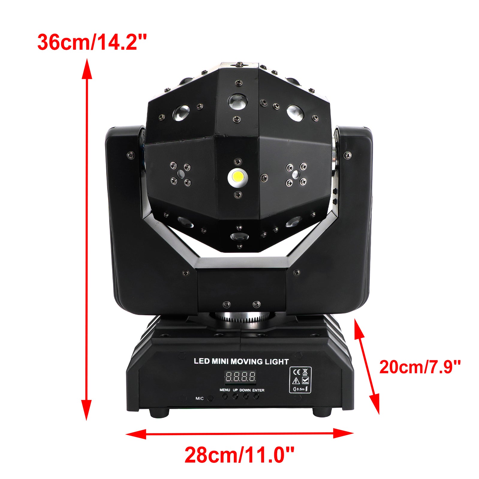 RGBW 3In1 LED Laser Moving Head Scenljus DMX DJ Disco Party Effect Lighting