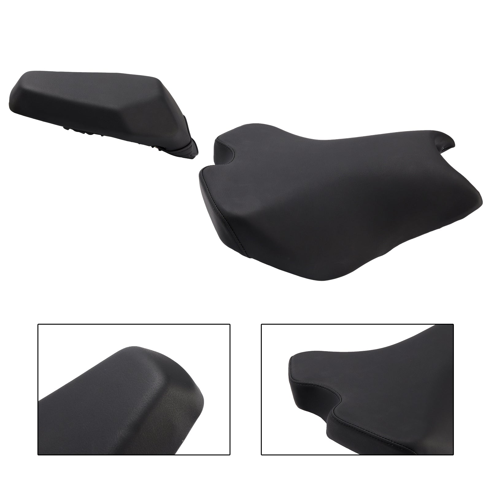 Front W/ Rear Thickened Seat Pillion Kit Black For Kawasaki Ninja Z900 2025