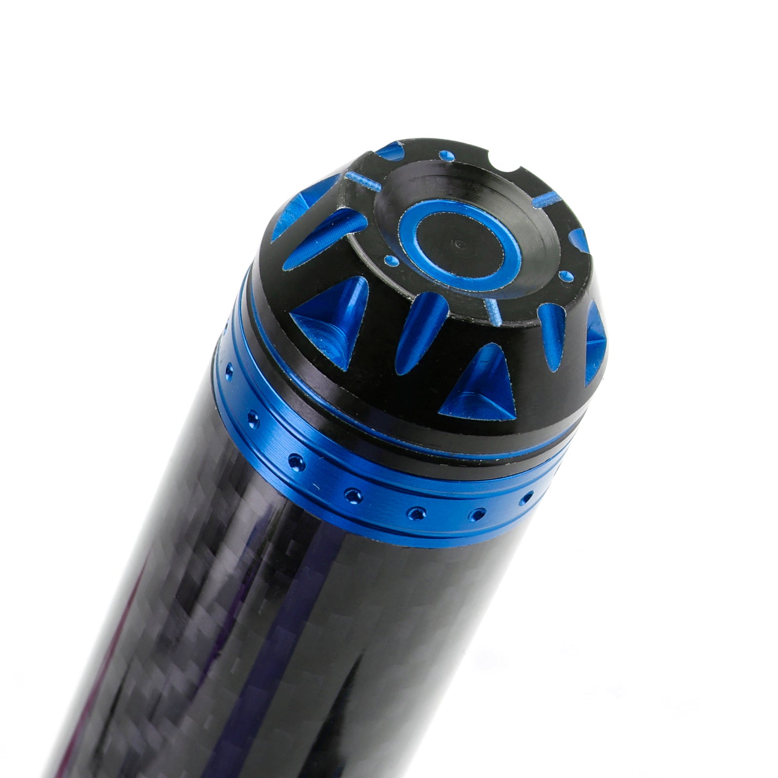 7/8"/22mm Motorfiets Stuur Handgrepen Carbon Universeel Groen Voor Motorfiets Zilver