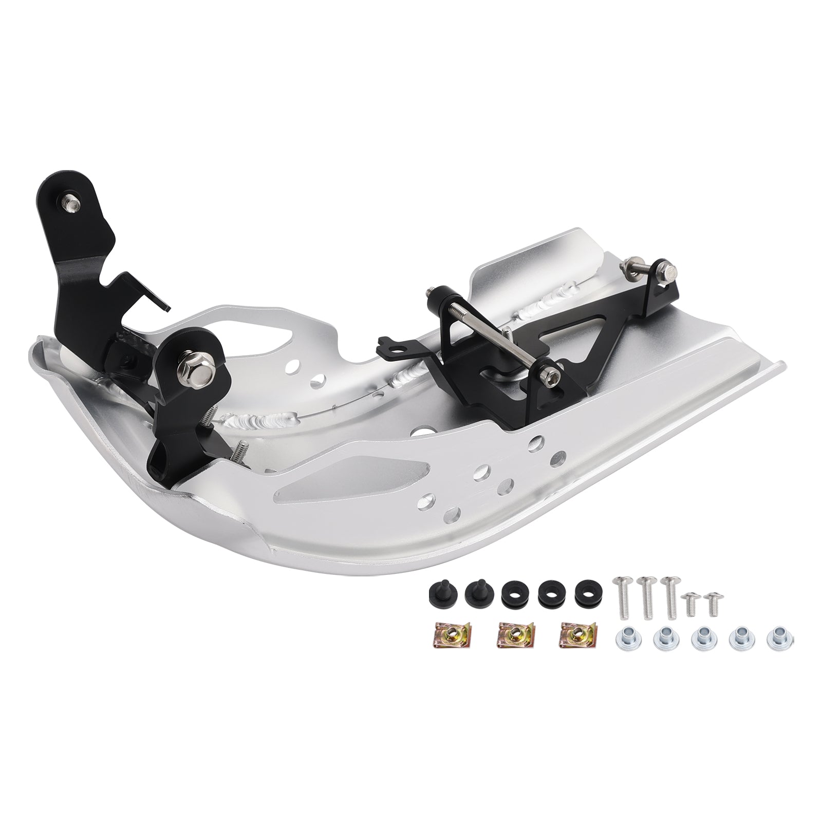 2025-2026 for Thruxton 400 Aluminum Sump Guard Bash Plate Silver