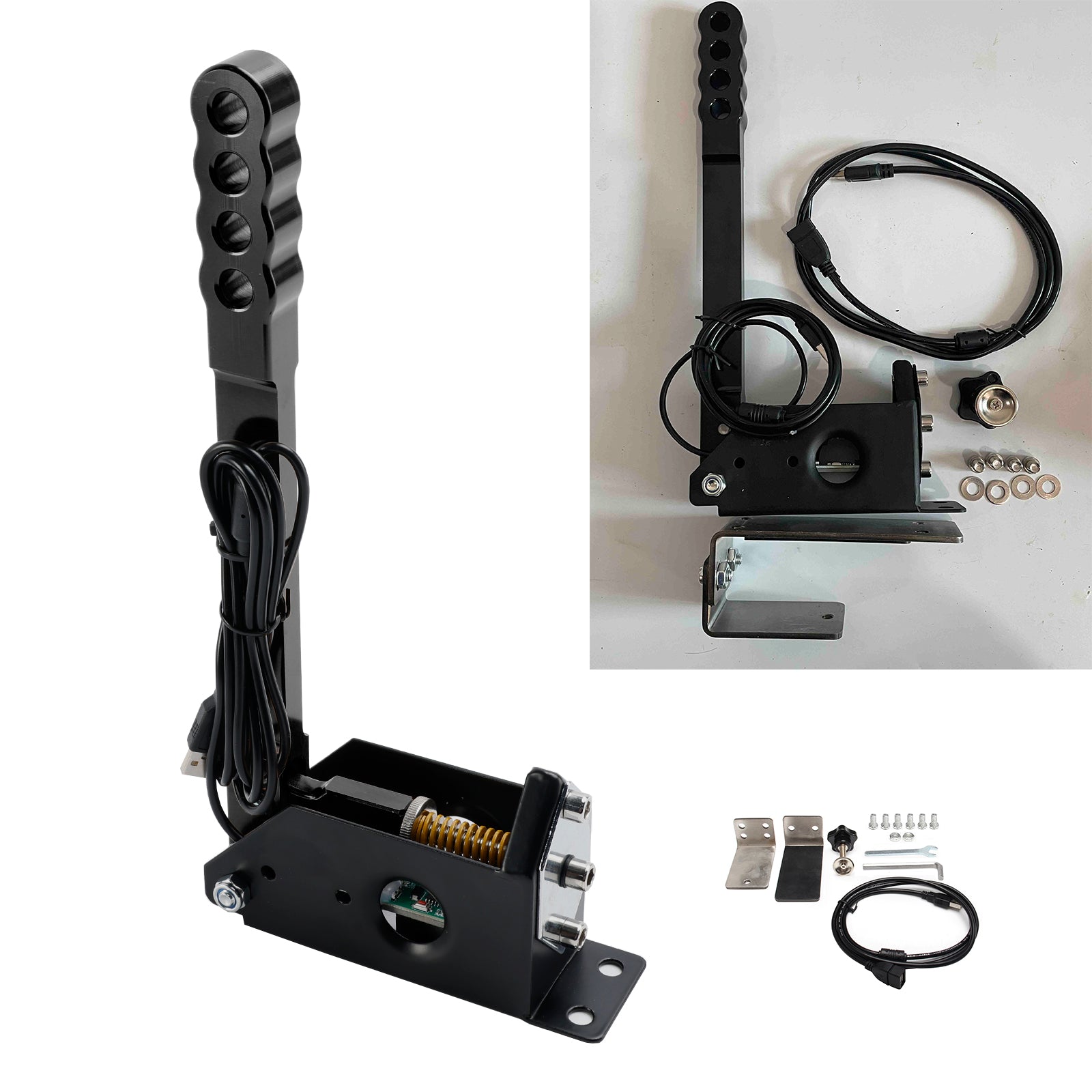 14bit PC USB SIM Racing Hand Brake so svorkou pre Assoto pre G27/G29/T300/T500