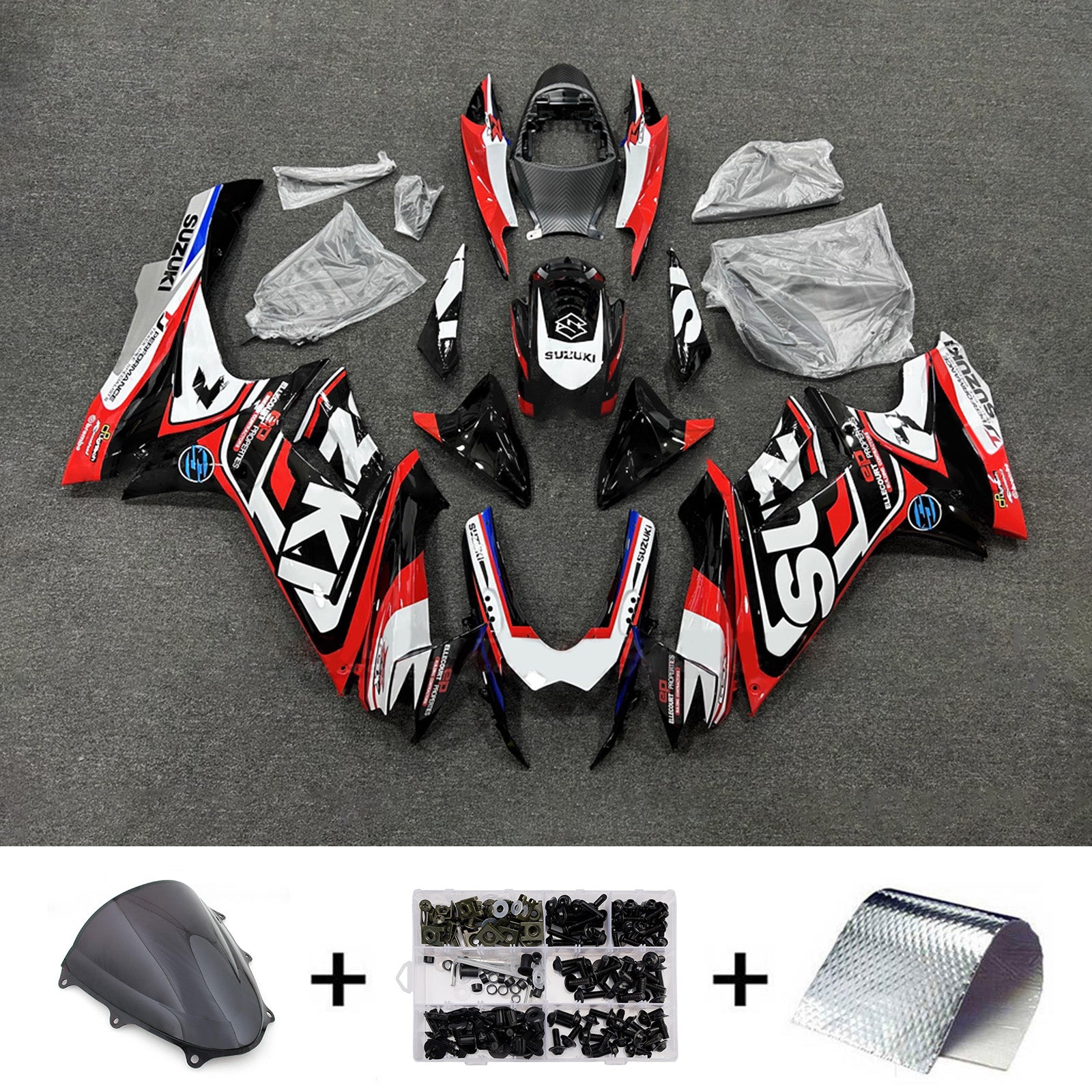 Injection Fairing Kit Bodywork Plastic ABS For Suzuki GSXR 600/750 2011-2026 K11
