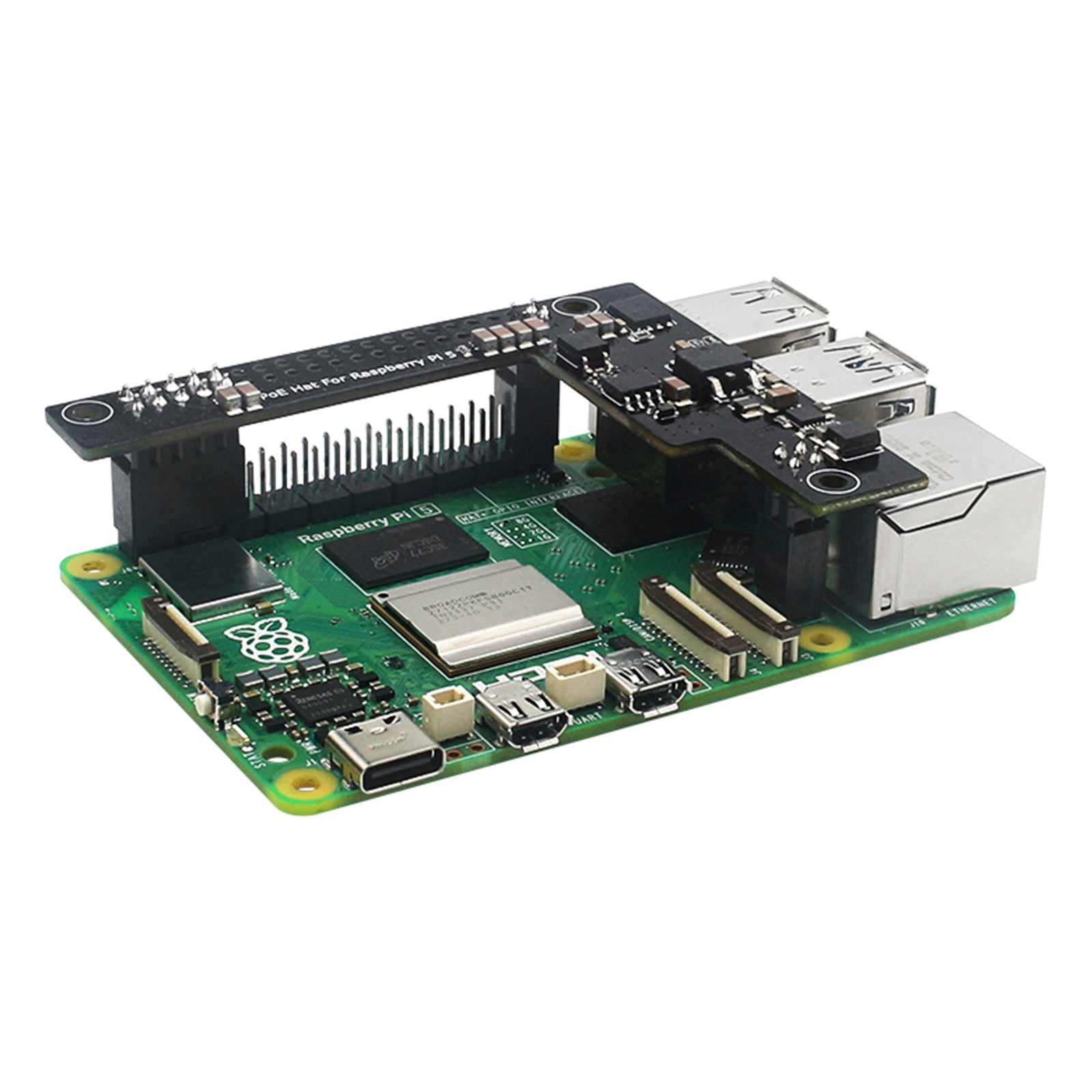 Raspberry Pi5 placa de expansión POE dedicada 5V 4.5A módulo aislado disipador de calor