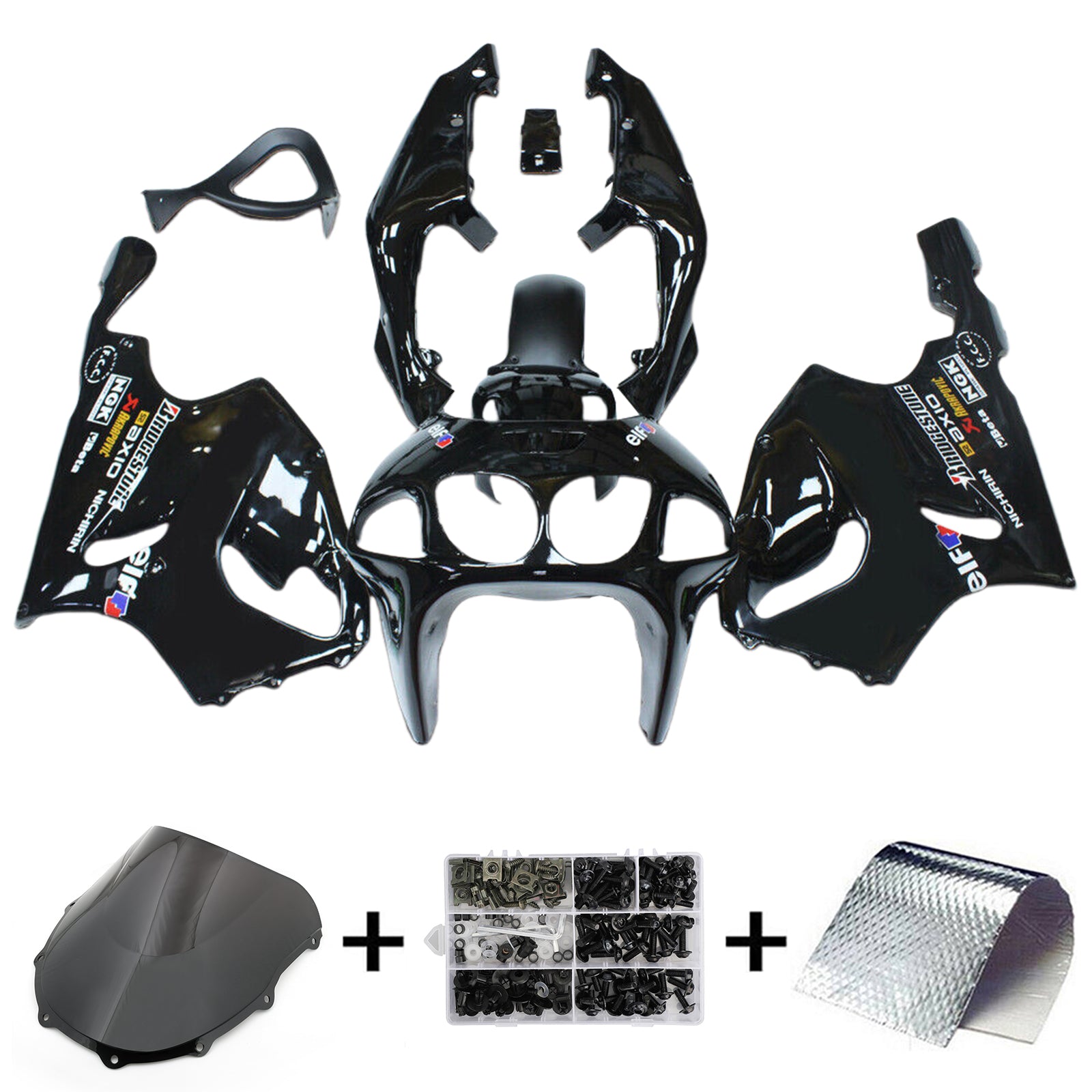 1996-2003 KAWASAKI ZX-7R Injektionsmässa Kit Bodywork Plastic ABS