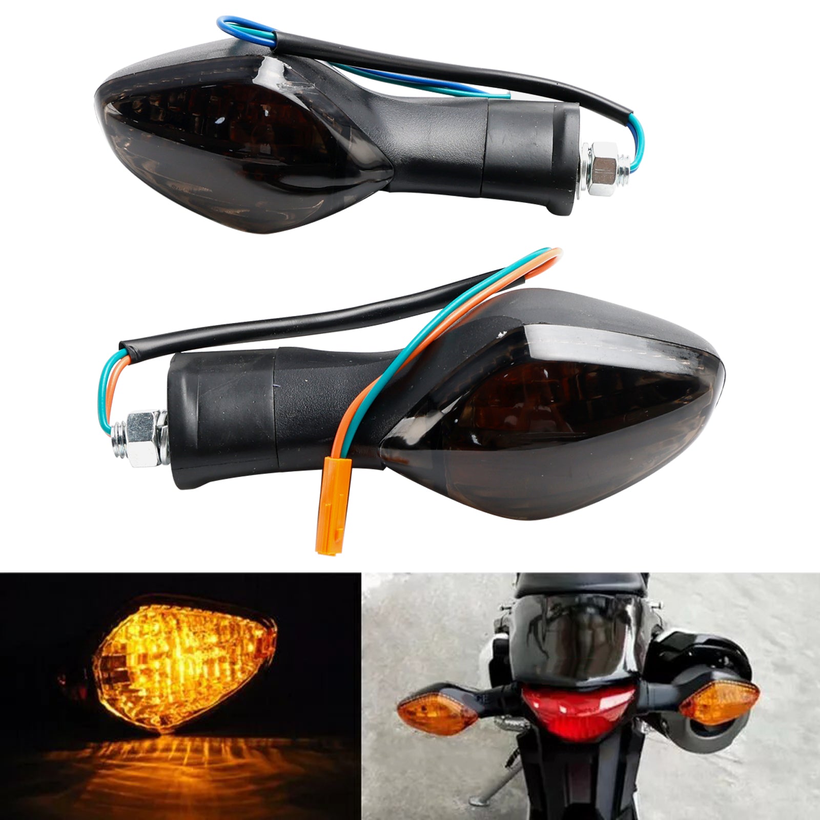 Turn Signal Lights Indicator Lamp för Honda CBR500 CBR650F CTX700 MSX125