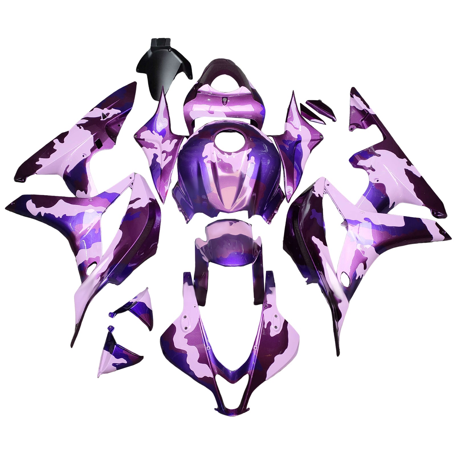 Injektionsmässa Kit Bodywork Plastic ABS för Honda CBR600RR 2007-2008 F5