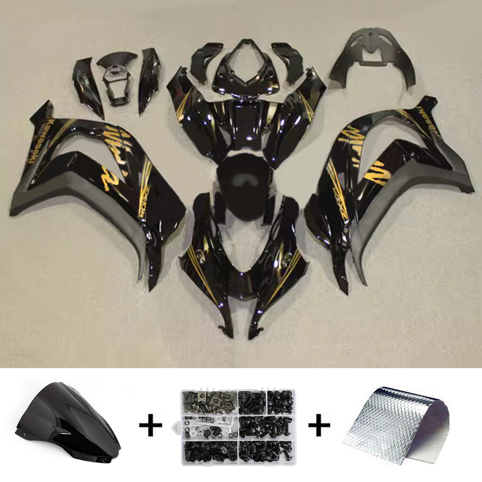 Injection Fairing Kit Bodywork Plastic ABS fit For Kawasaki ZX10R 2016-2020