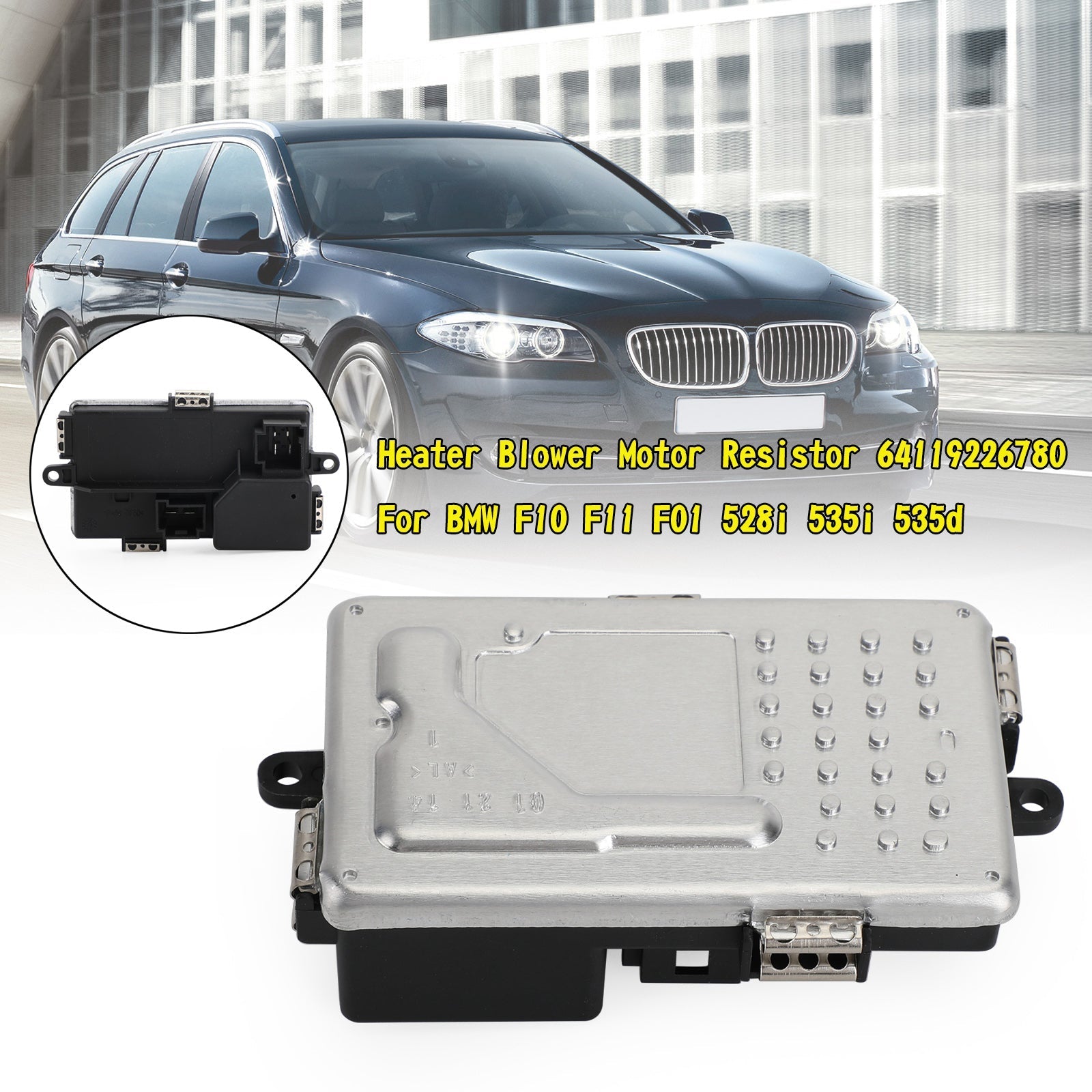 2011-2016 BMW 528I BASE SEDAN 4-DORS Värmare BLOWER MOTOR MOTOR 64119226780 GENERISK