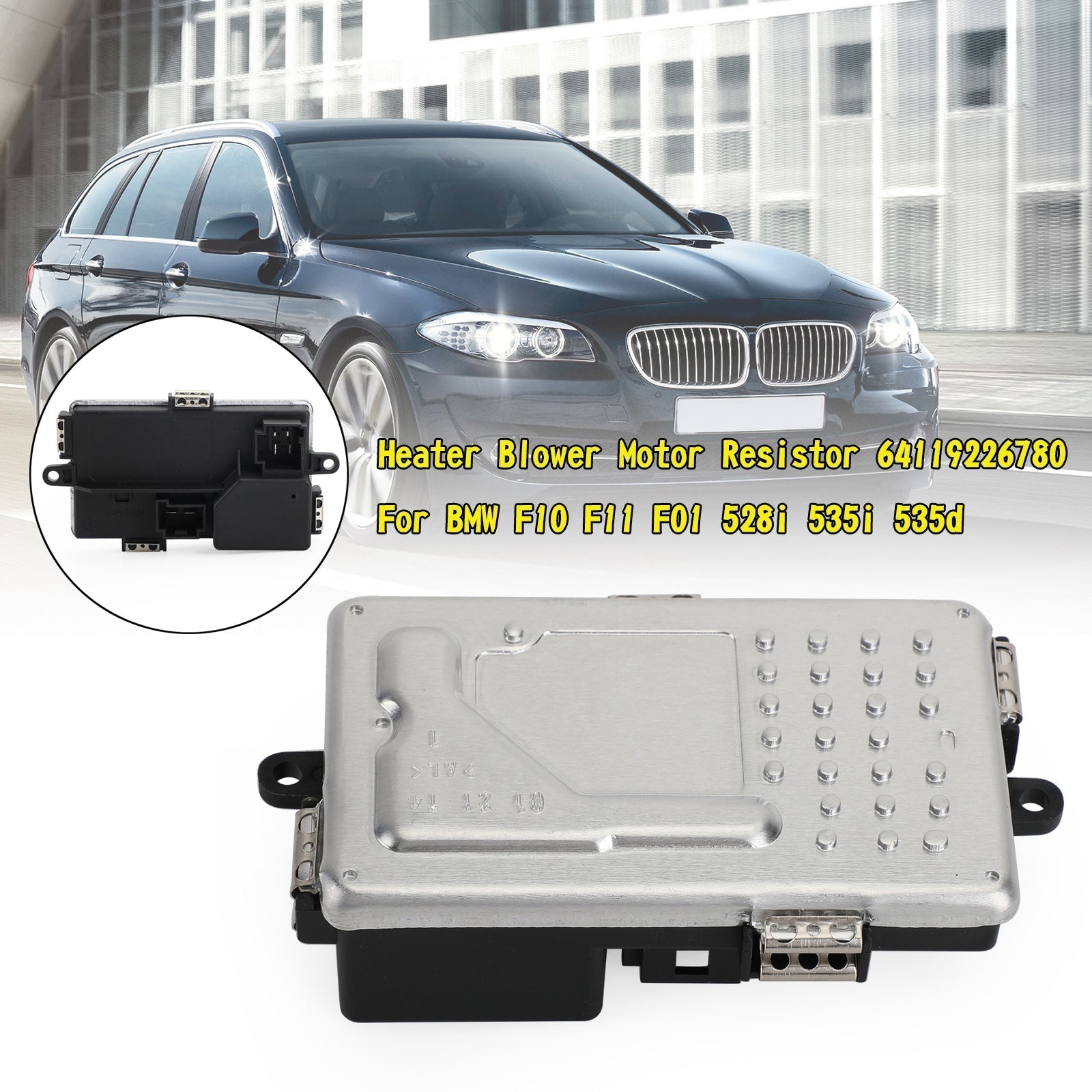 2014-2016 BMW 535d basis sedan 4-deurs verwarming ventilatormotor weerstand 64119226780 Generiek
