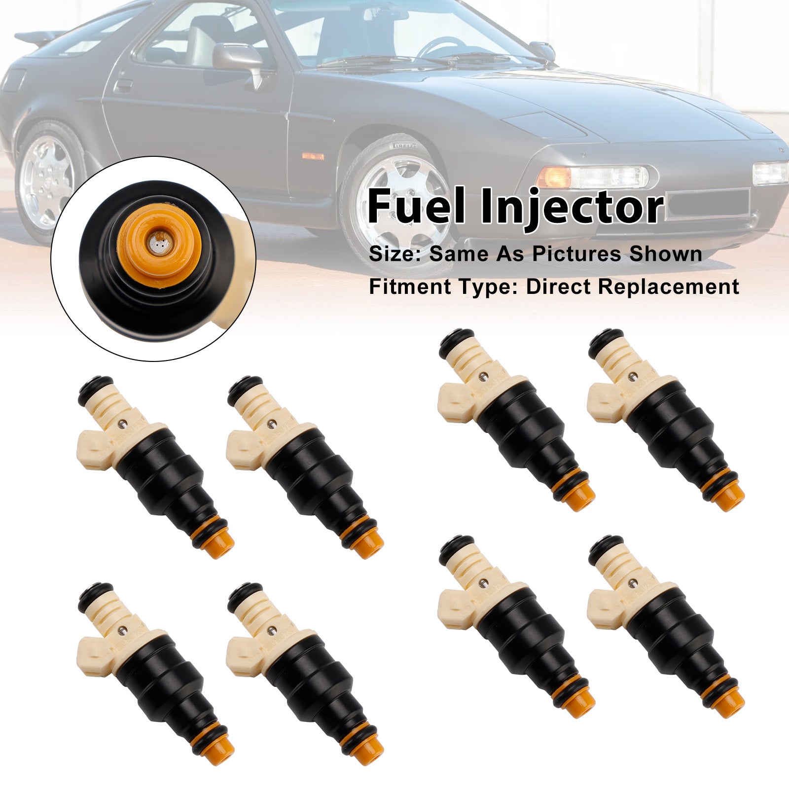 8Pcs Fuel Injector For Porsche 928 5.0L 5.4L V8 87-95 0280150730 92860611902
