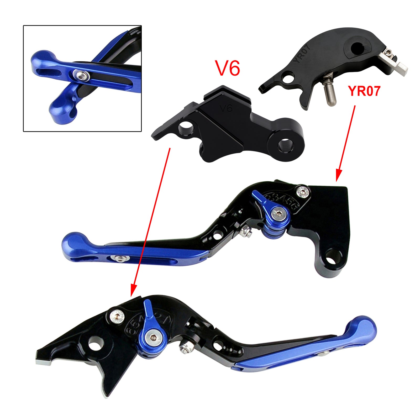 Adjustable Clutch Brake Lever fit for YAMAHA XSR900 XSR900GP MT-09 MT-09SP 24-25