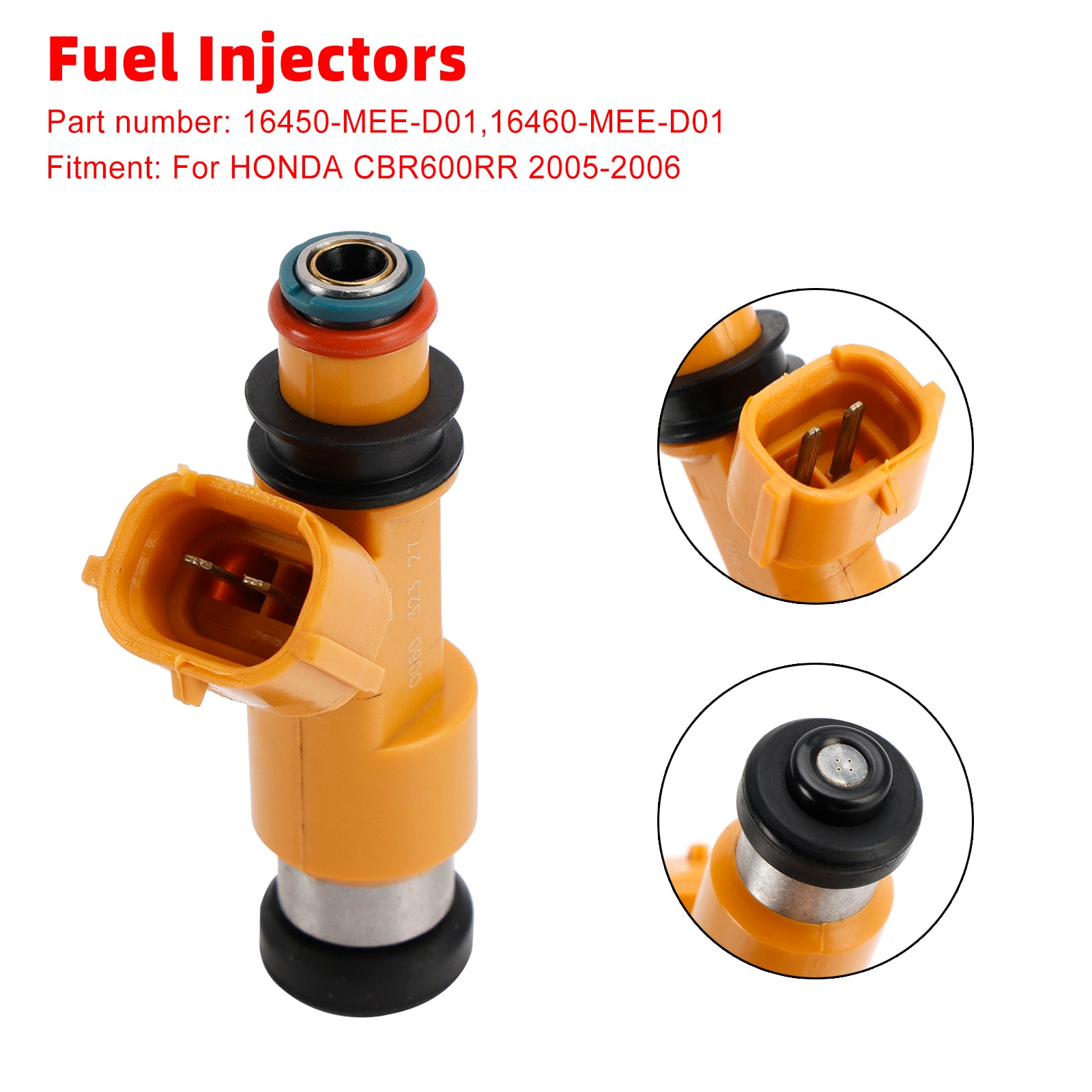 2005-2006 Honda CBR600RR Brandstofinjectoren 16450-MEE-D01 16460-MEE-D01